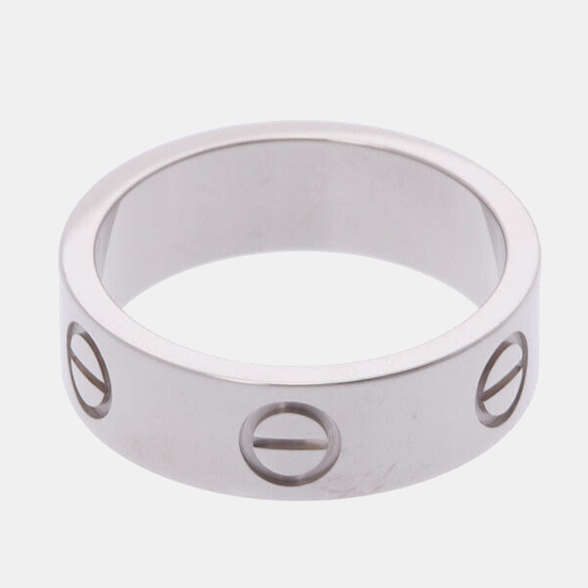 

Cartier Love 18K White Gold Ring EU 50, Silver