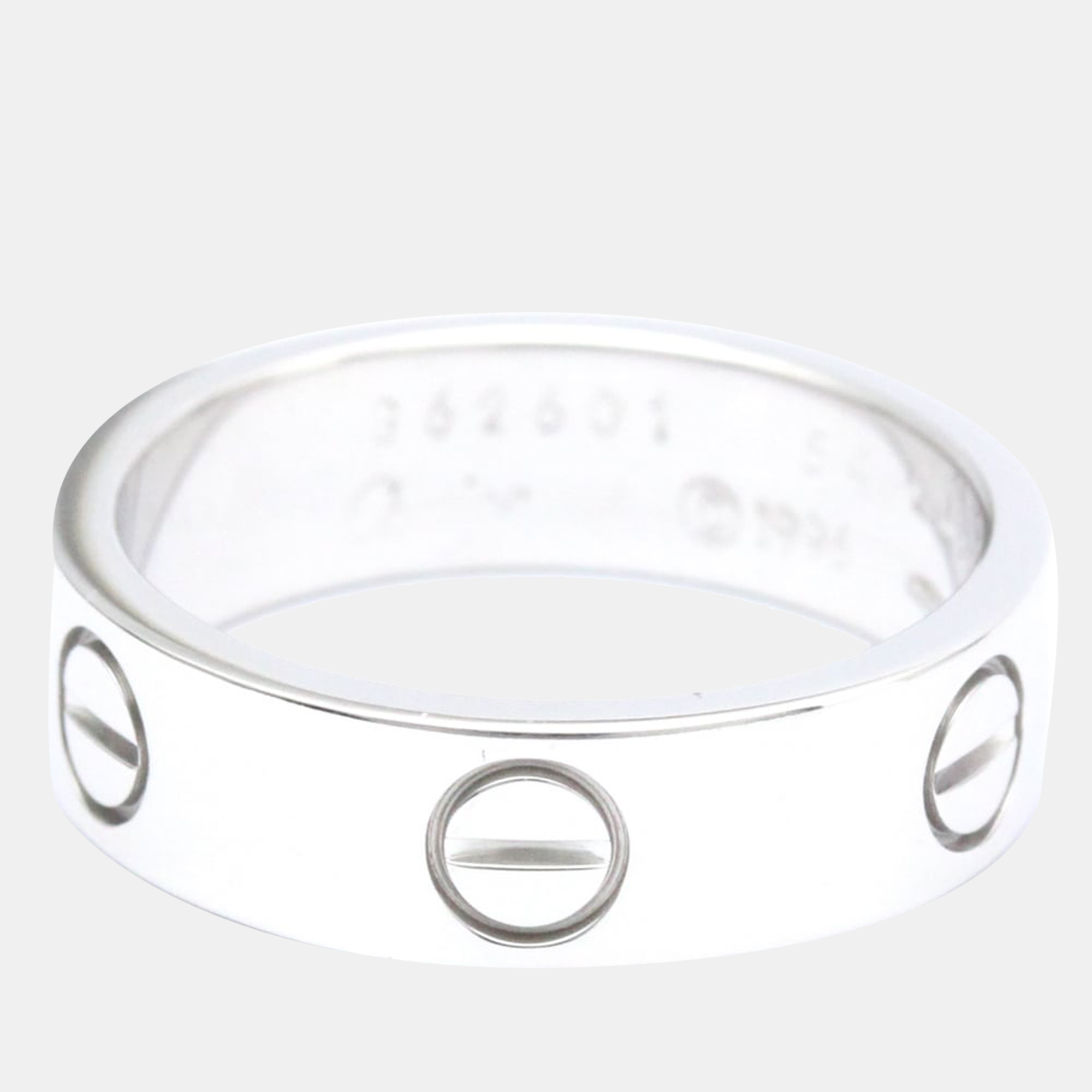 

Cartier Vintage Love 18K White Gold Ring EU 54