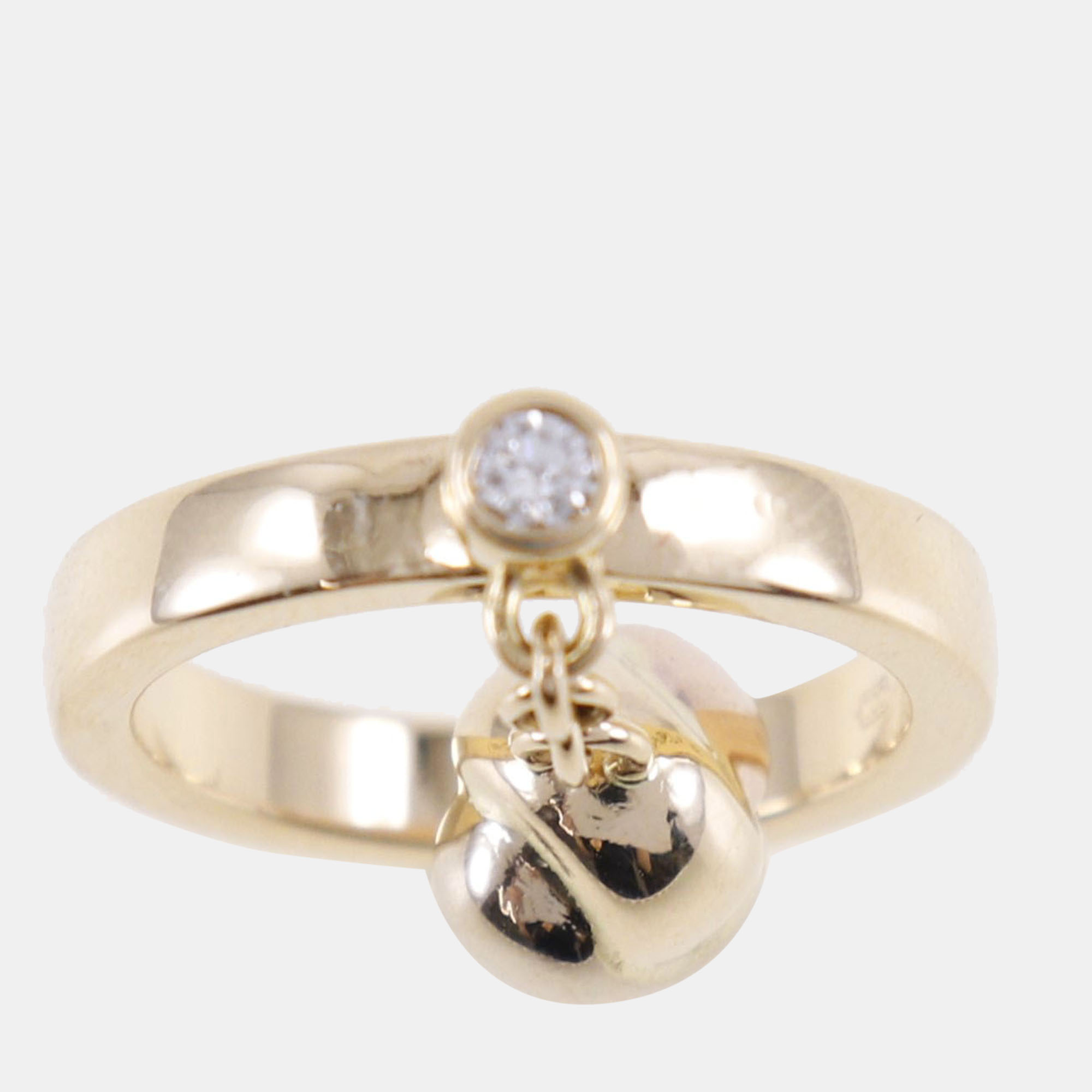 

Cartier Trinity 18K Yellow Rose White Gold and Diamond Ring EU 45