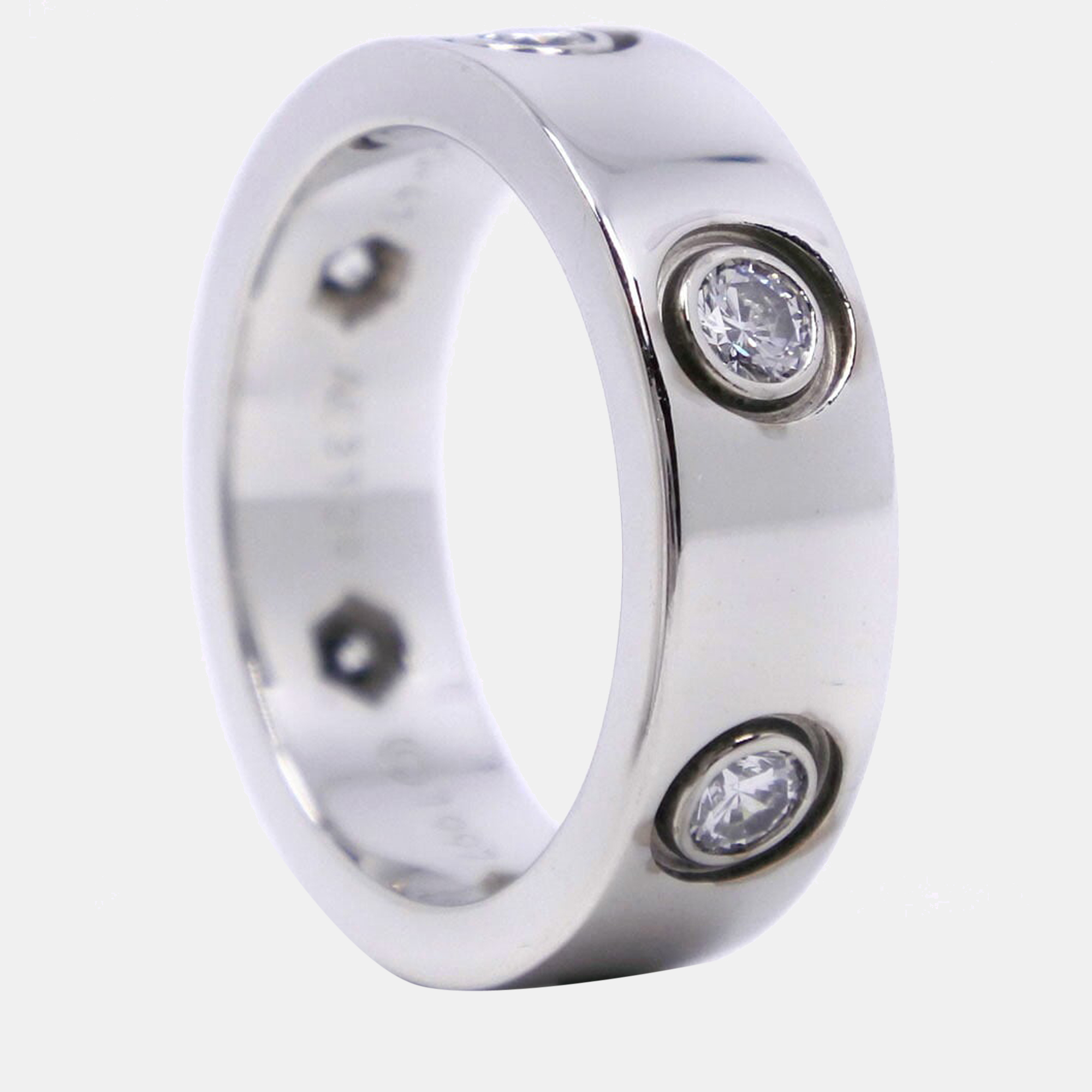 

Cartier Vintage Love 18K White Gold, Diamond Ring EU 47
