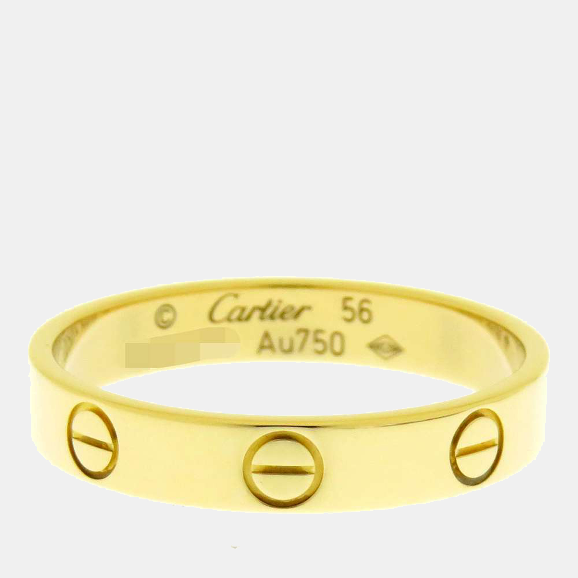 

Cartier Love 18K Yellow Gold Ring EU 56