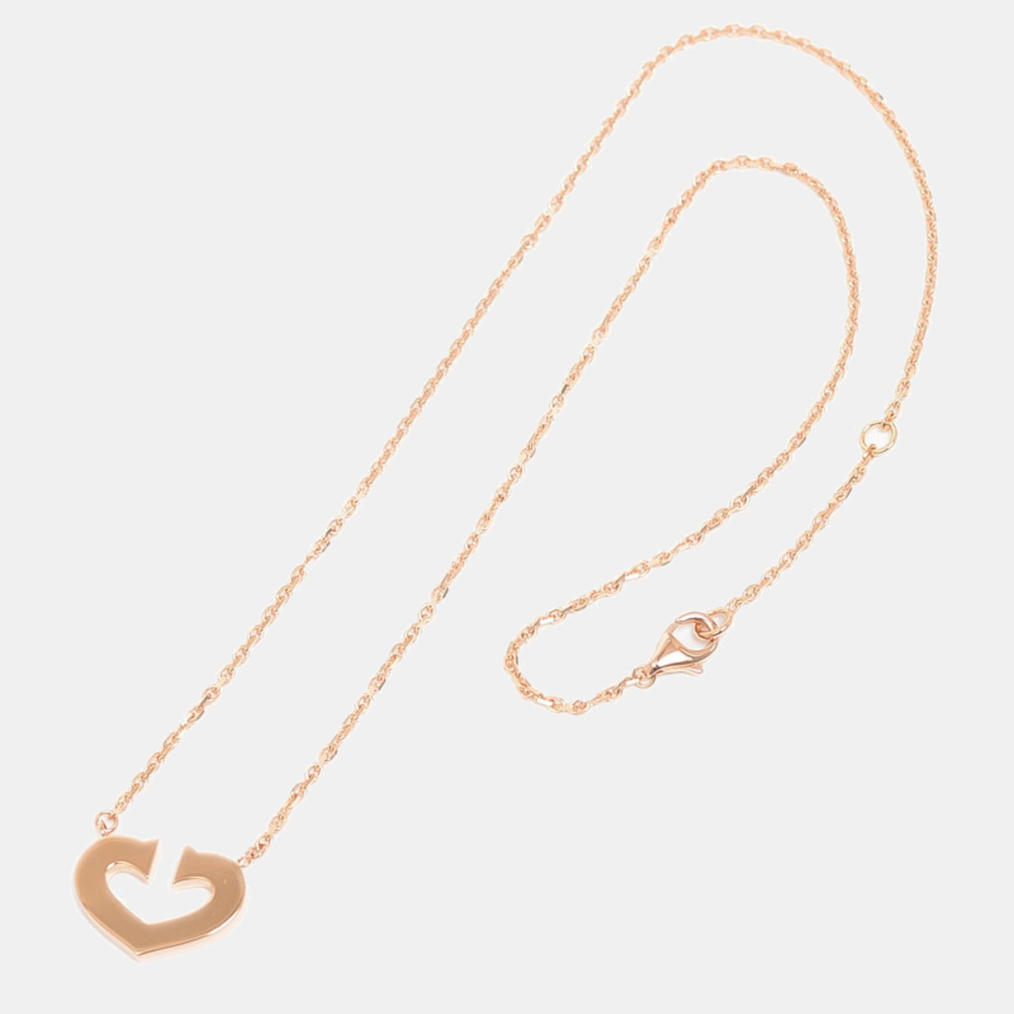 

Cartier Heart C 18K Rose Gold Necklace