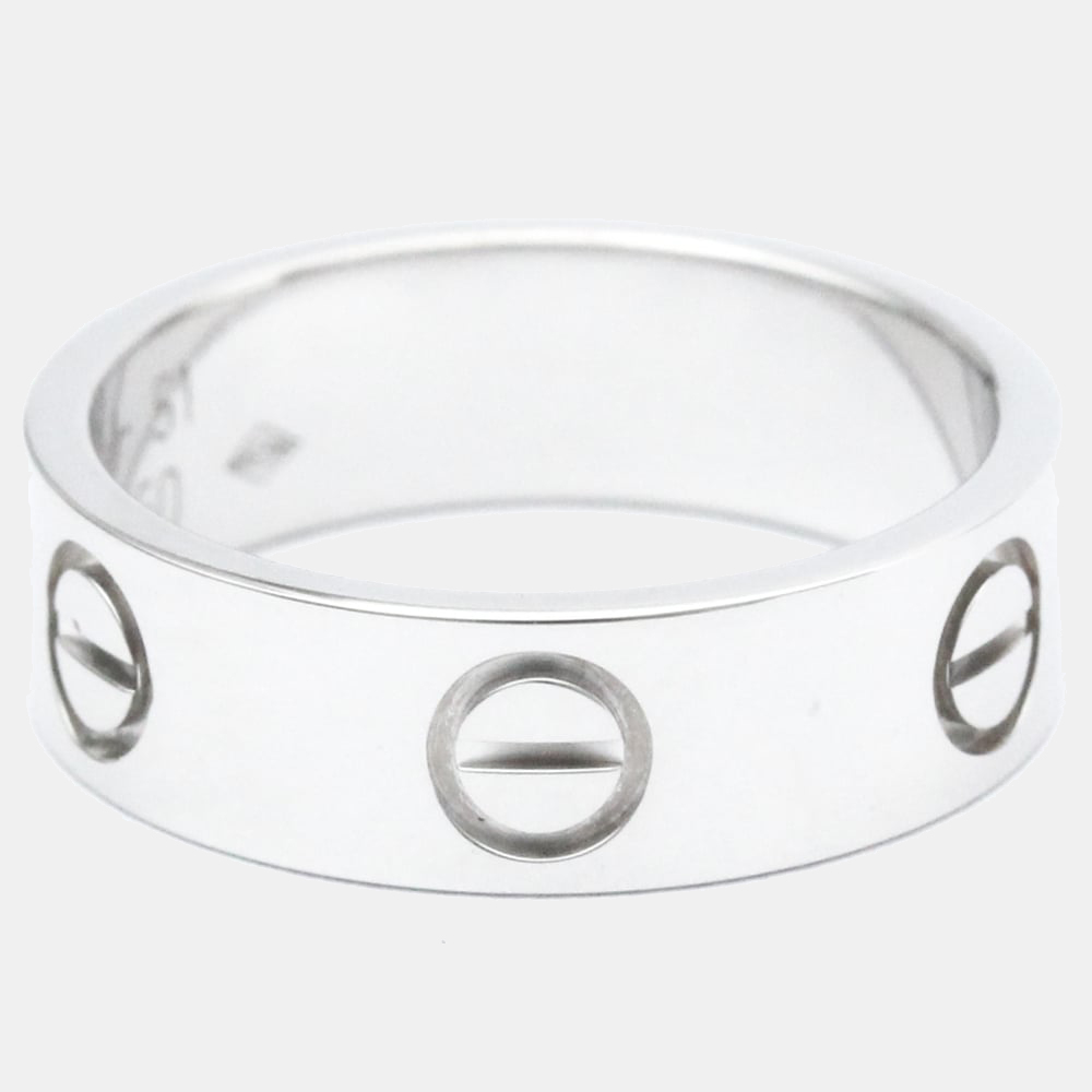 

Cartier Love 18K White Gold Ring EU 51