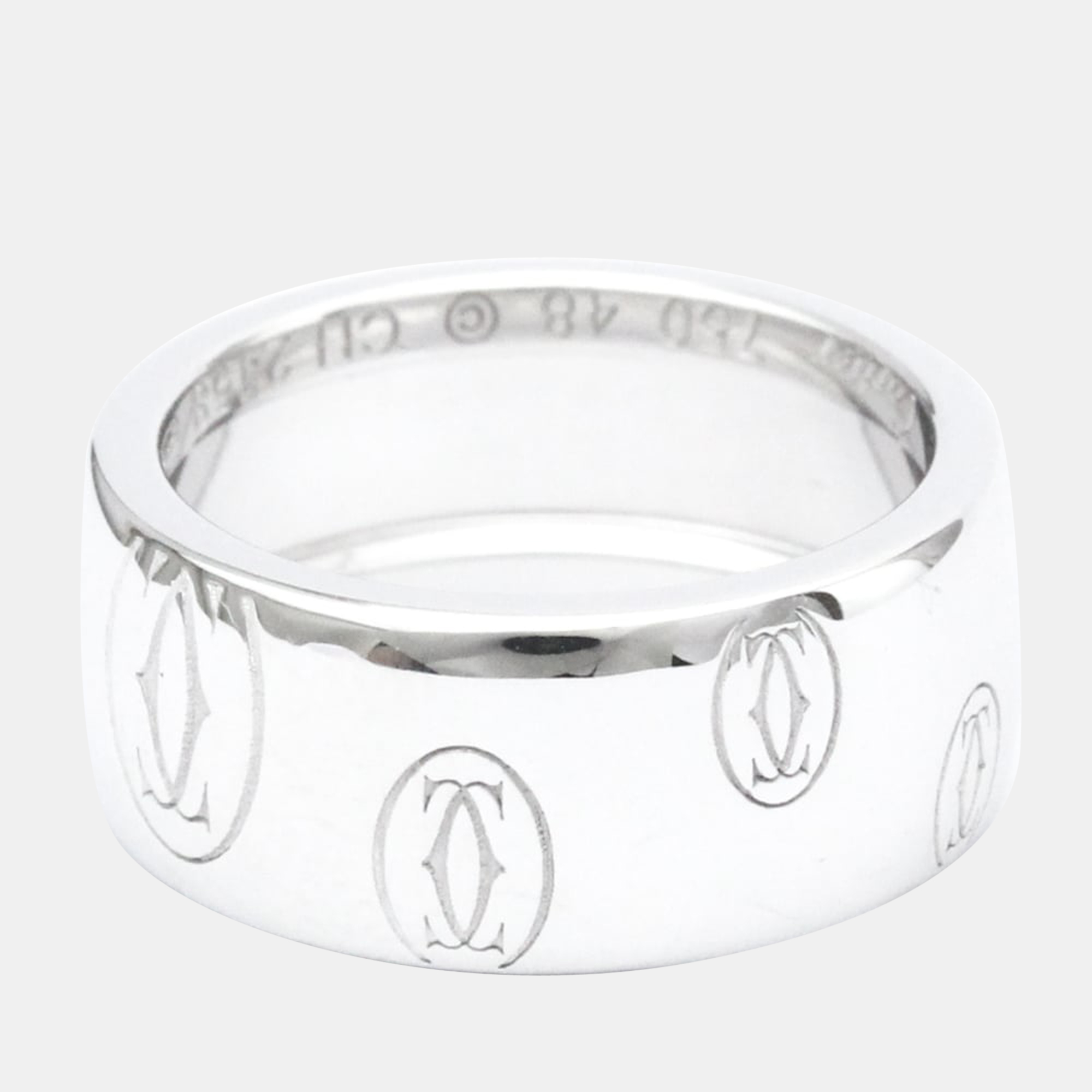 

Cartier Happy Birthday 18K White Gold Ring EU 48