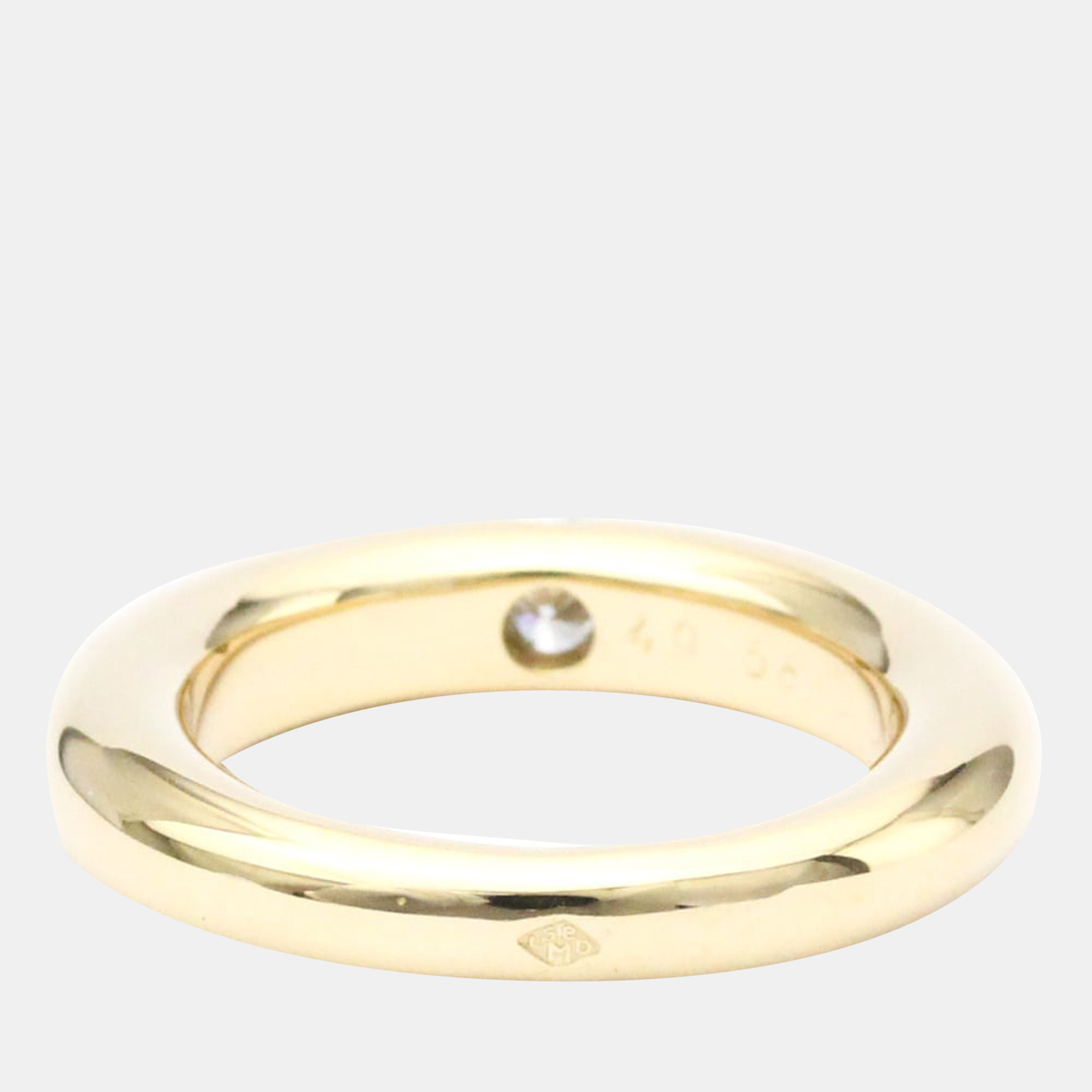 

Cartier Ellipse Engagement Ring 18K Yellow Gold Diamond Ring EU 49