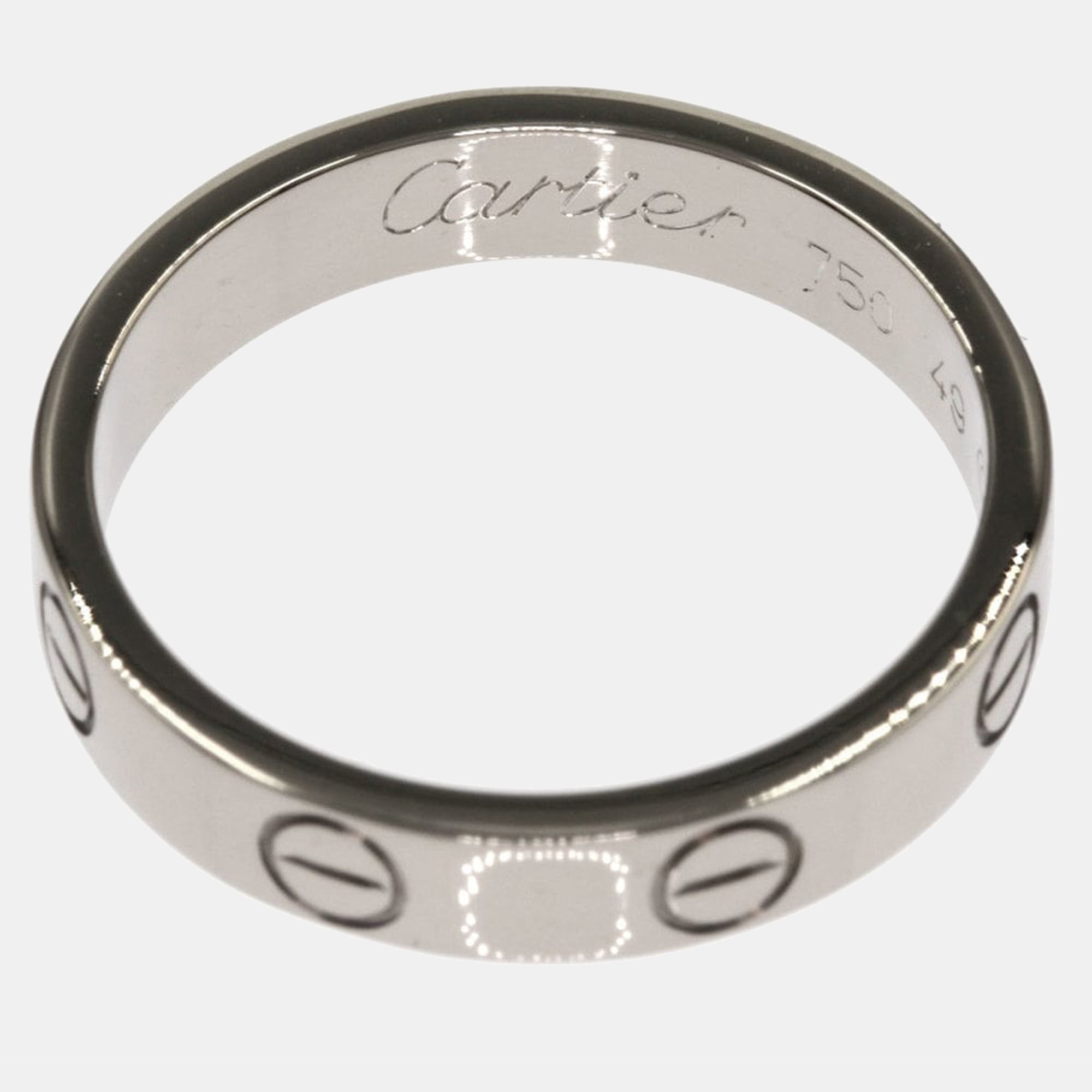 

Cartier Love 18K White Gold Ring EU 49