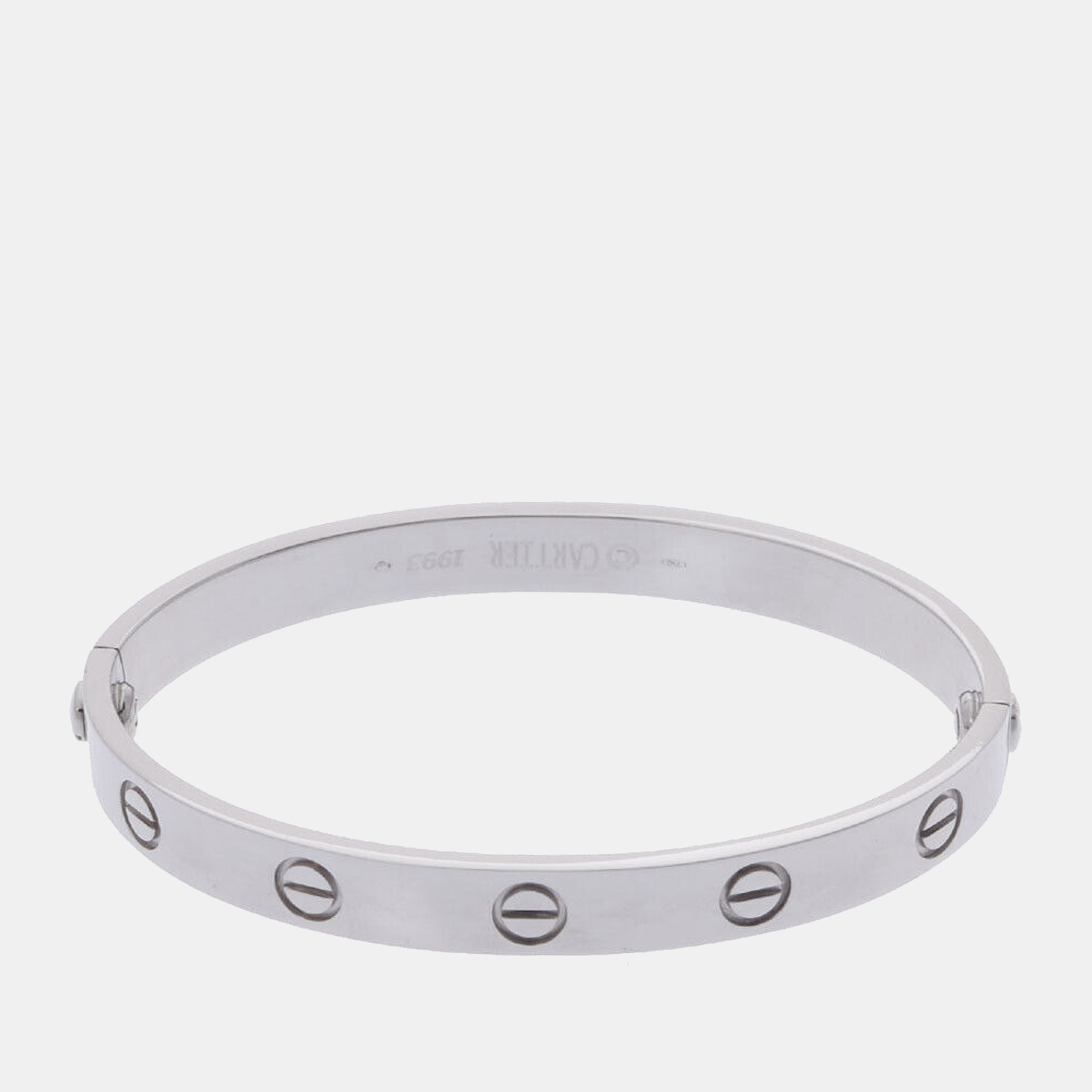 

Cartier Love White Gold Bracelet 16, Silver