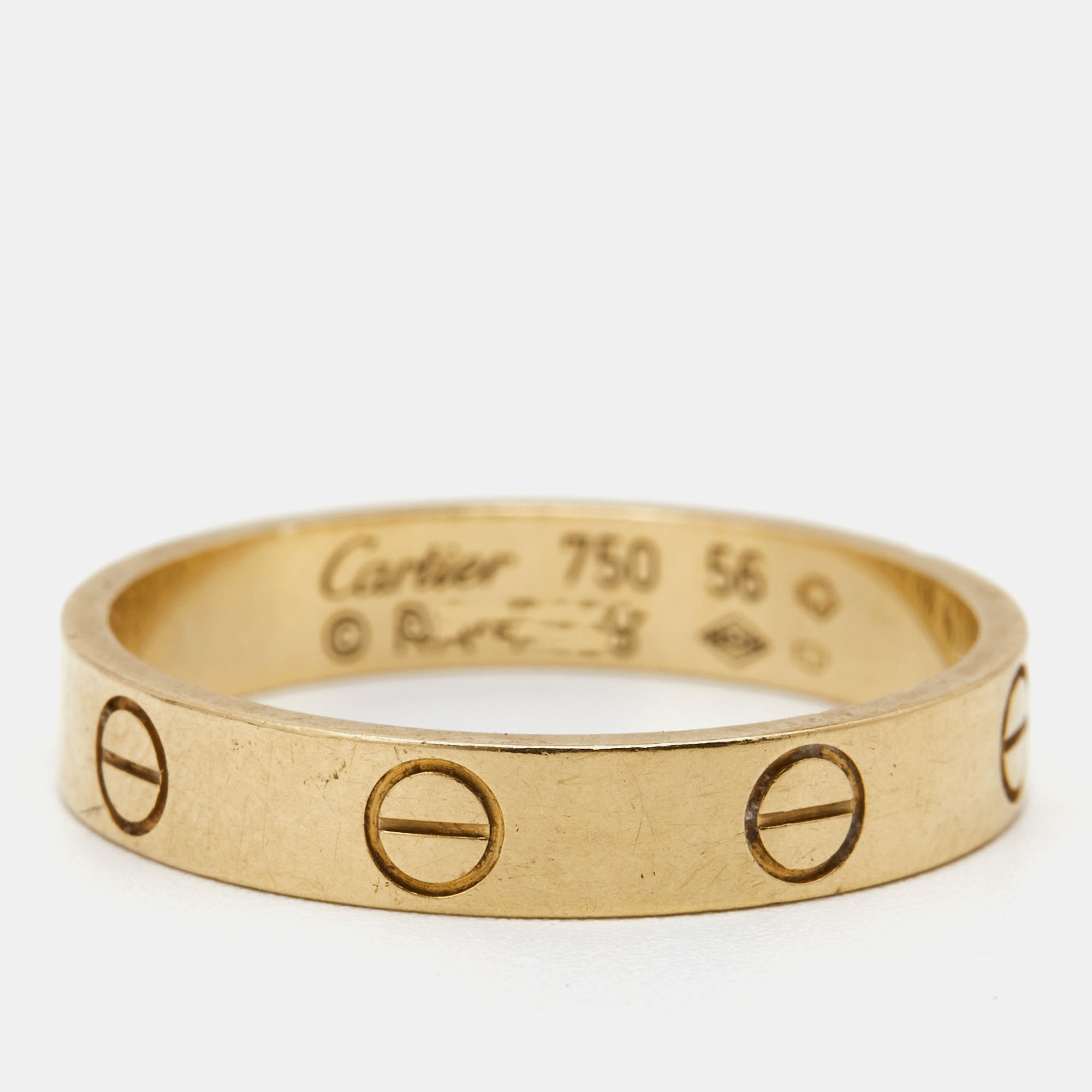 

Cartier Love 18k Yellow Gold Wedding Band Ring Size