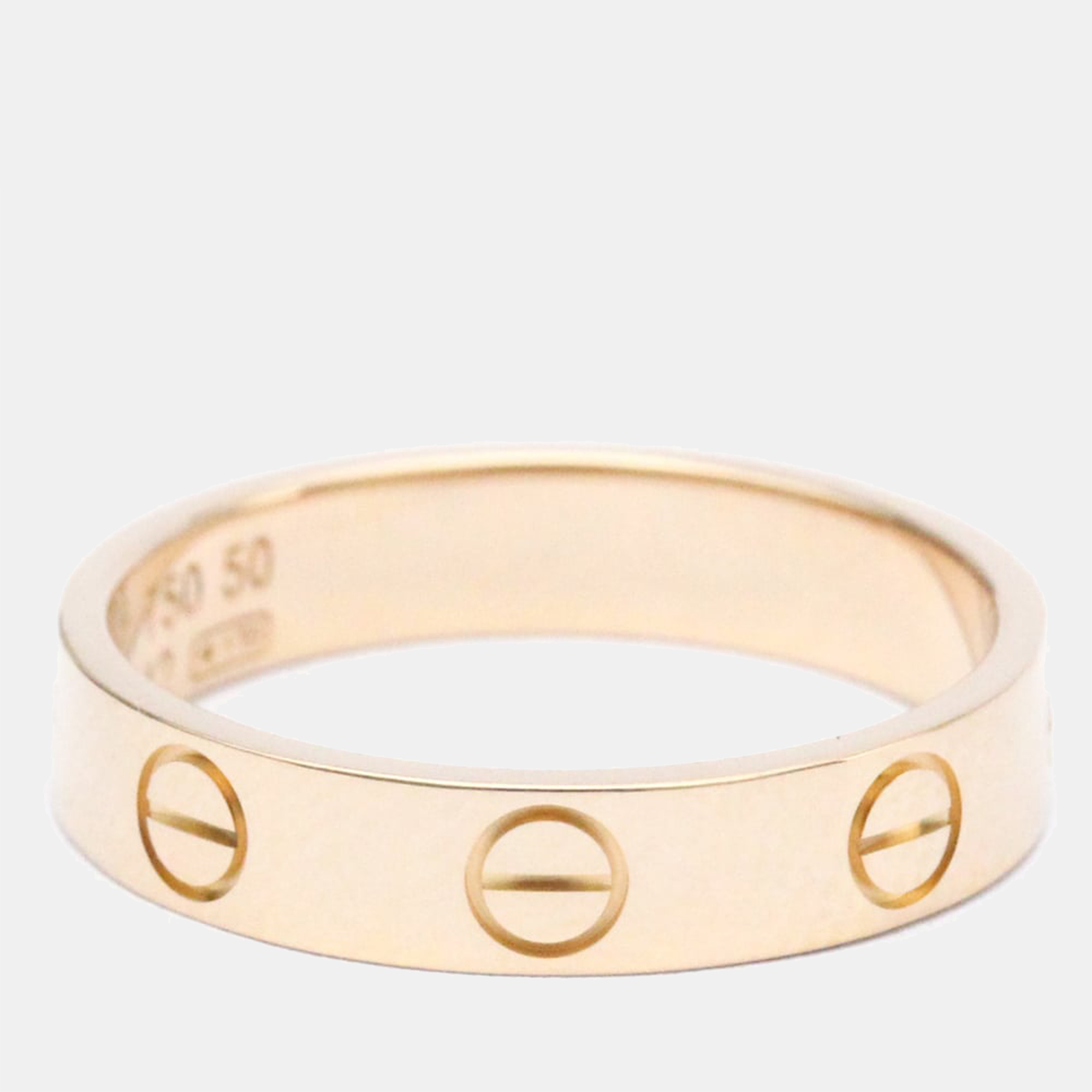 

Cartier Love 18K Rose Gold Ring EU 50