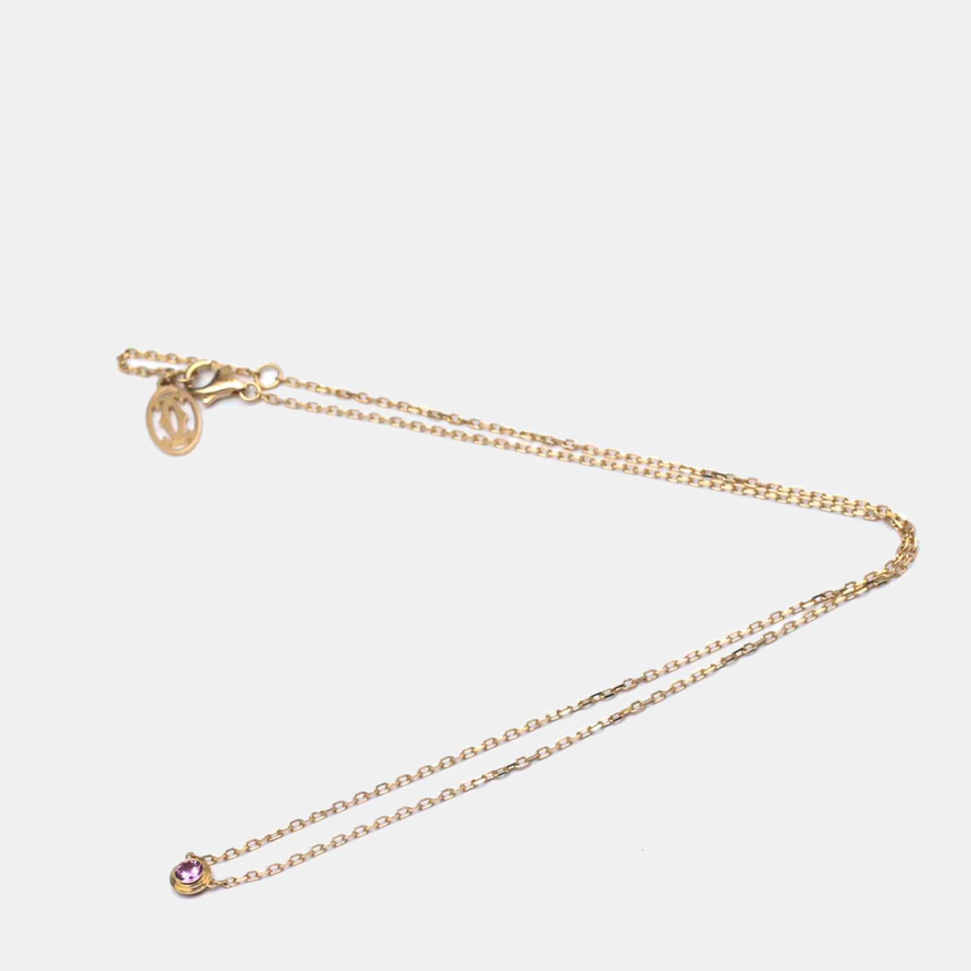 

Cartier Diamants Légers 18K Rose Gold Sapphire Necklace