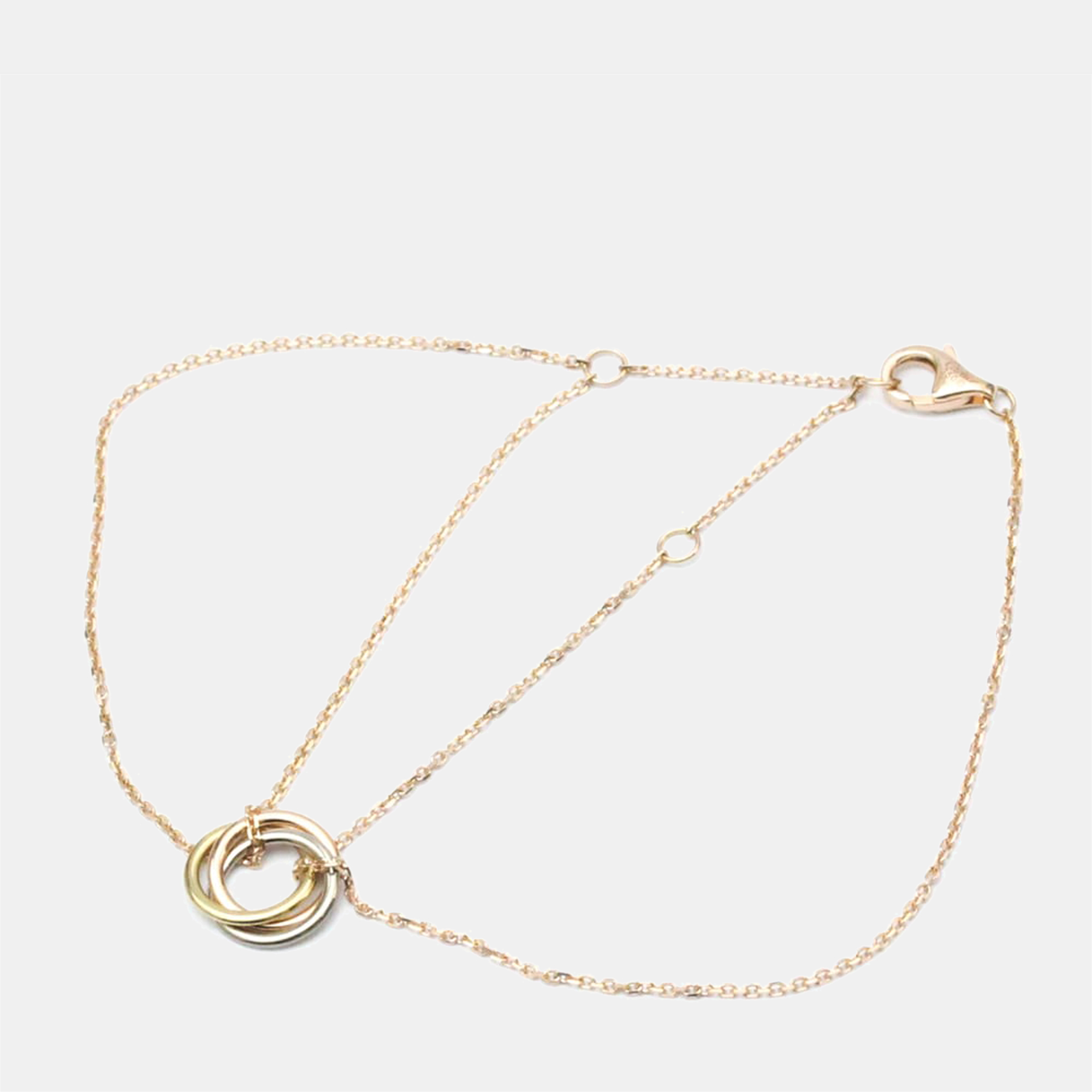 

Cartier Trinity 18K Yellow Rose and White Gold Bracelet 15
