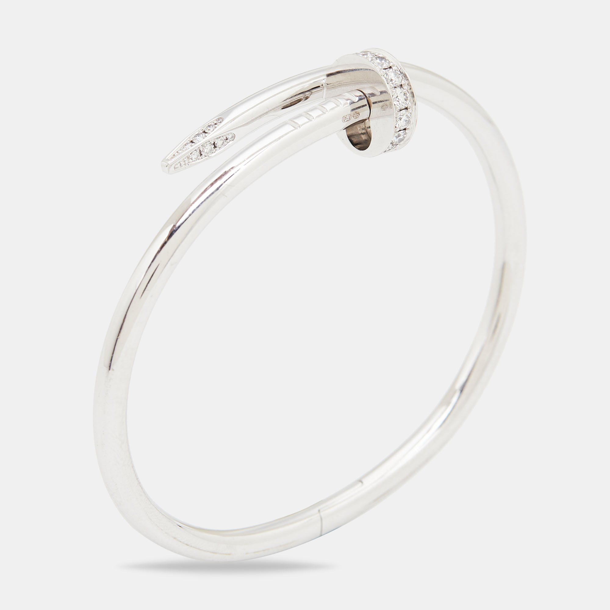 

Cartier Juste Un Clou Diamonds 18k White Gold Bracelet 16