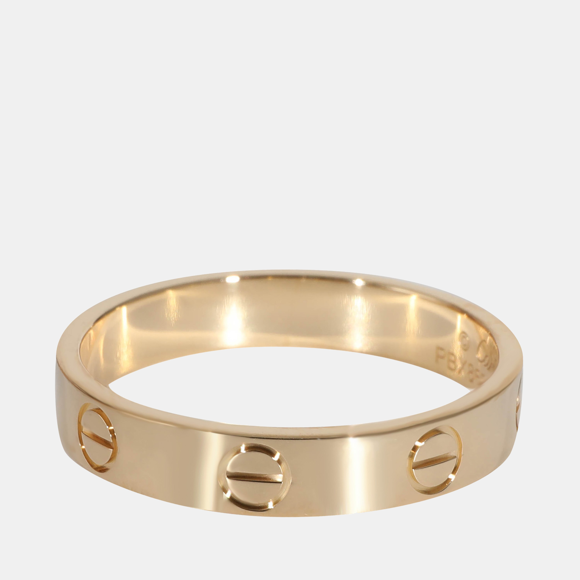 

Cartier Love Band in 18k Yellow Gold Ring EU 55