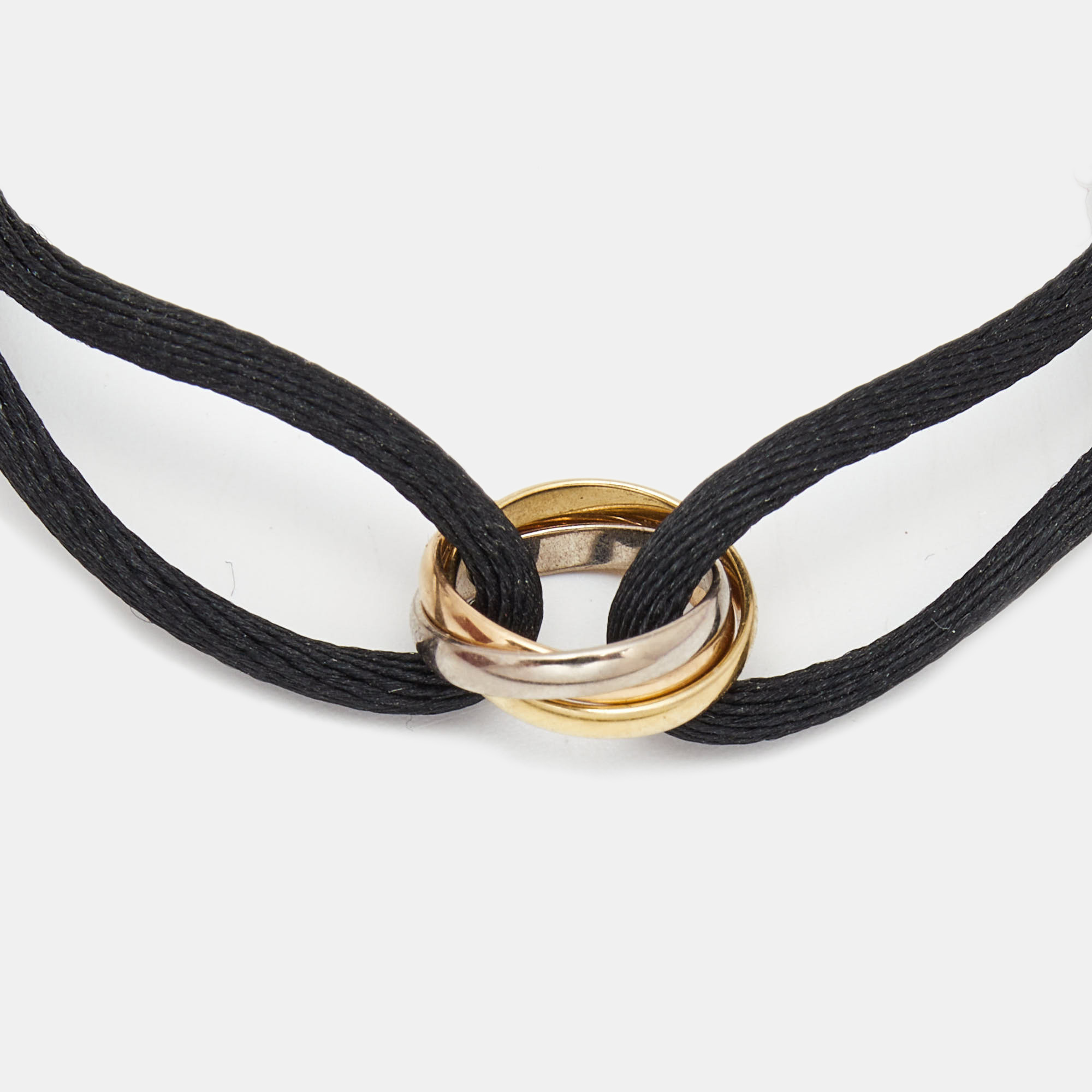 

Cartier Trinity 18k Three Tone Gold Adjustable Cord Bracelet
