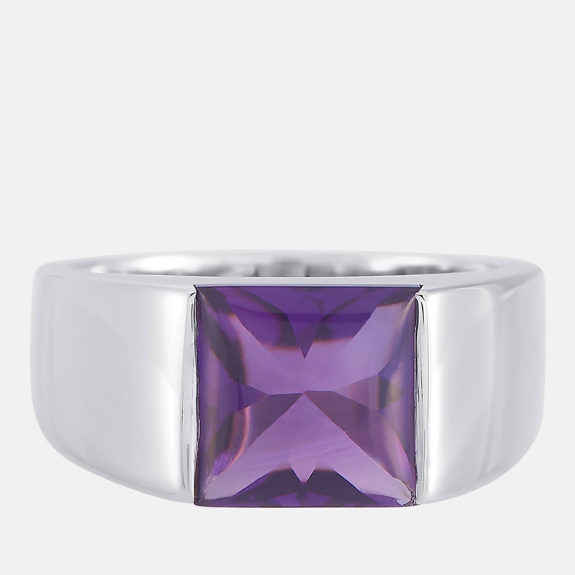 

Cartier Tank 18K White Gold Amethyst Ring