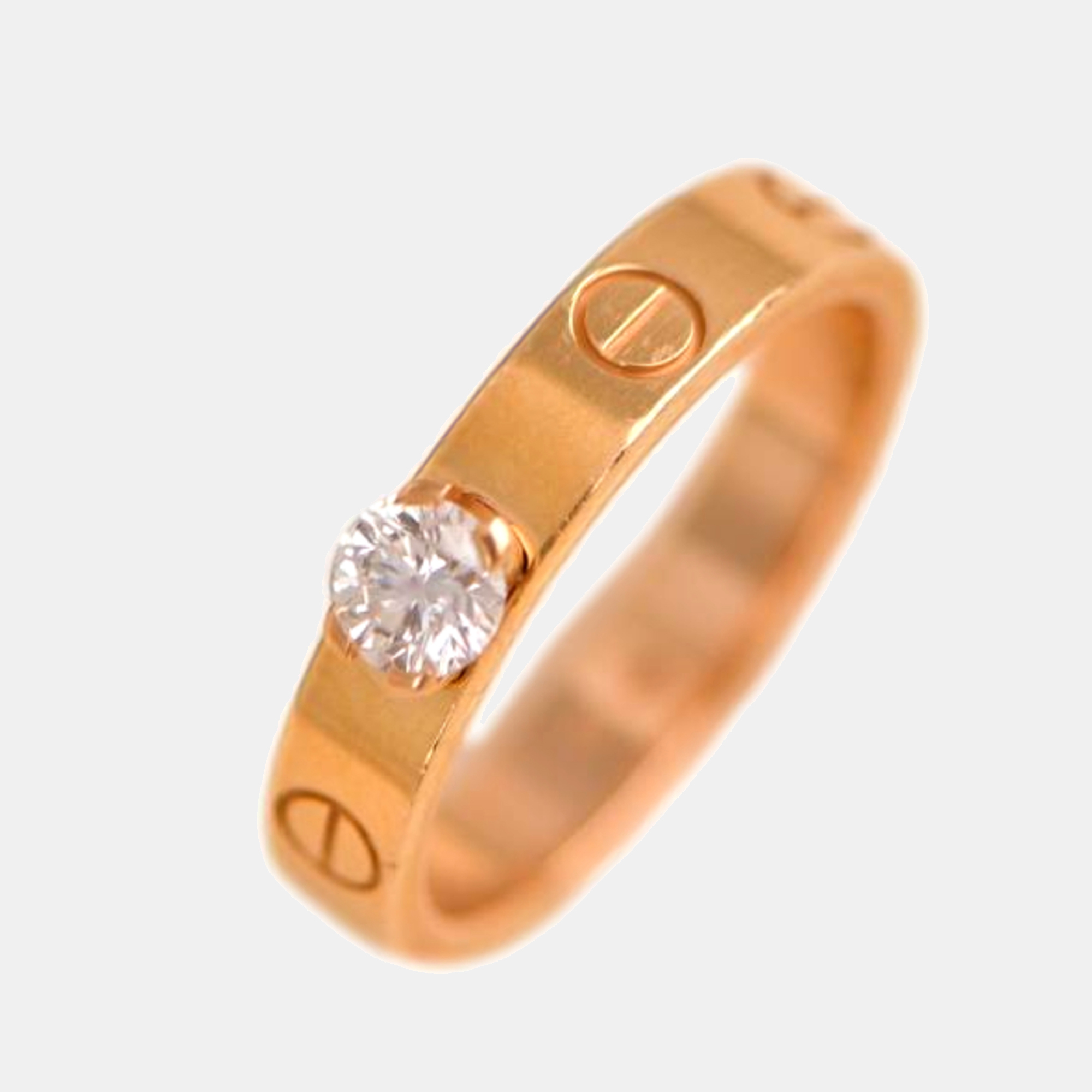

Cartier LOVE Solitaire Rose Gold Diamond Ring Size