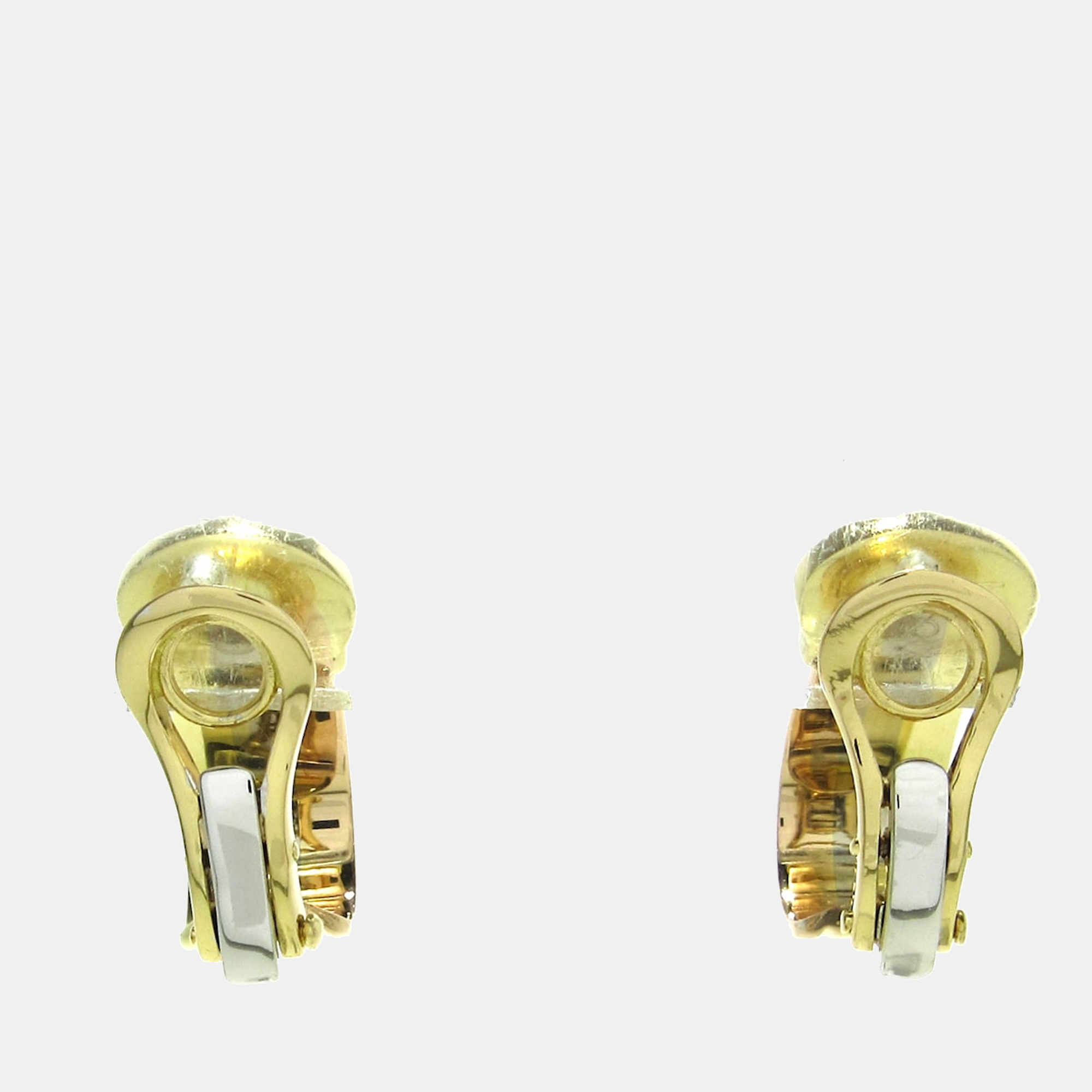 

Cartier Double C 18K Yellow Gold White and Rose Gold Earrings