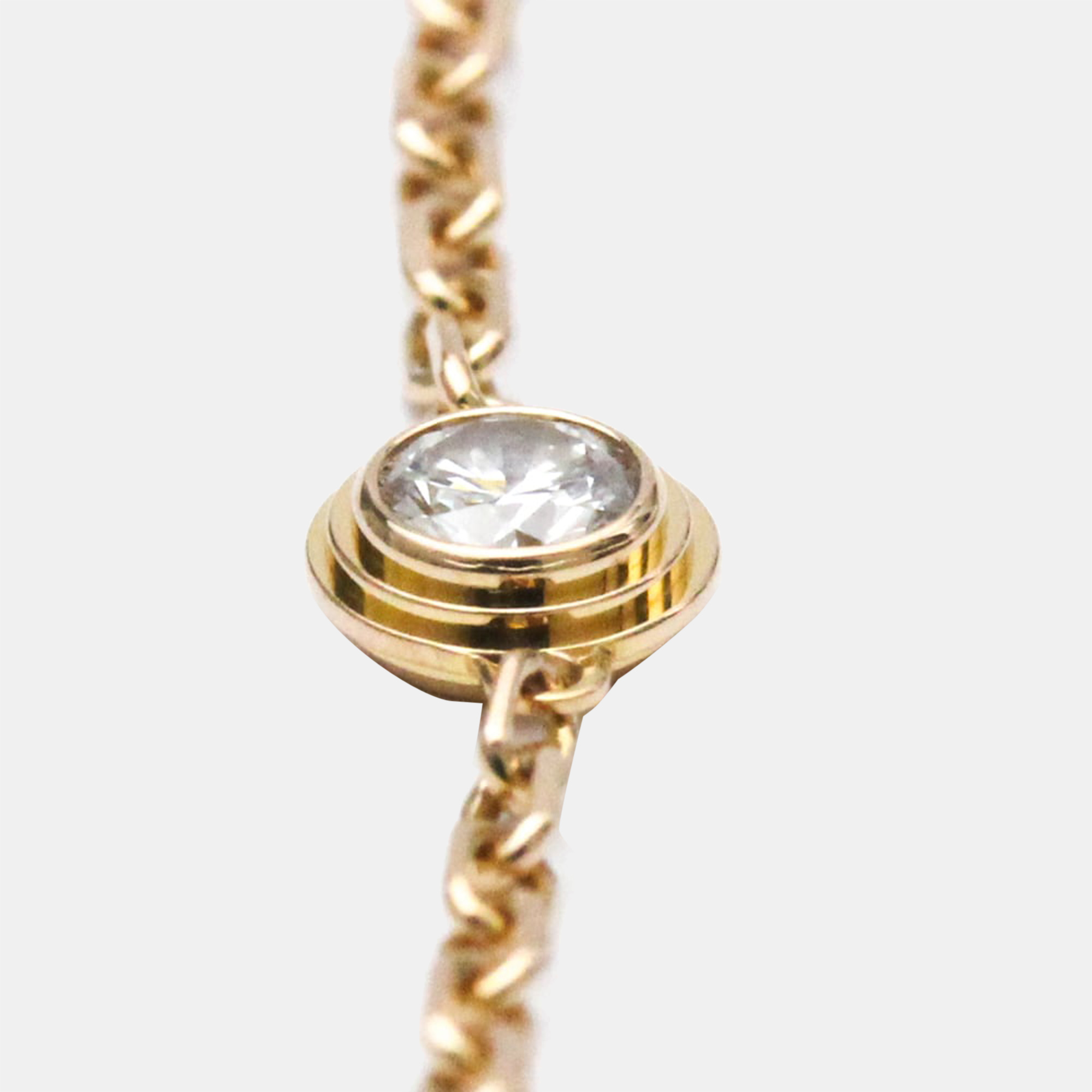 

Cartier Diamants Légers 18K Rose Gold Diamond Bracelet 16.5