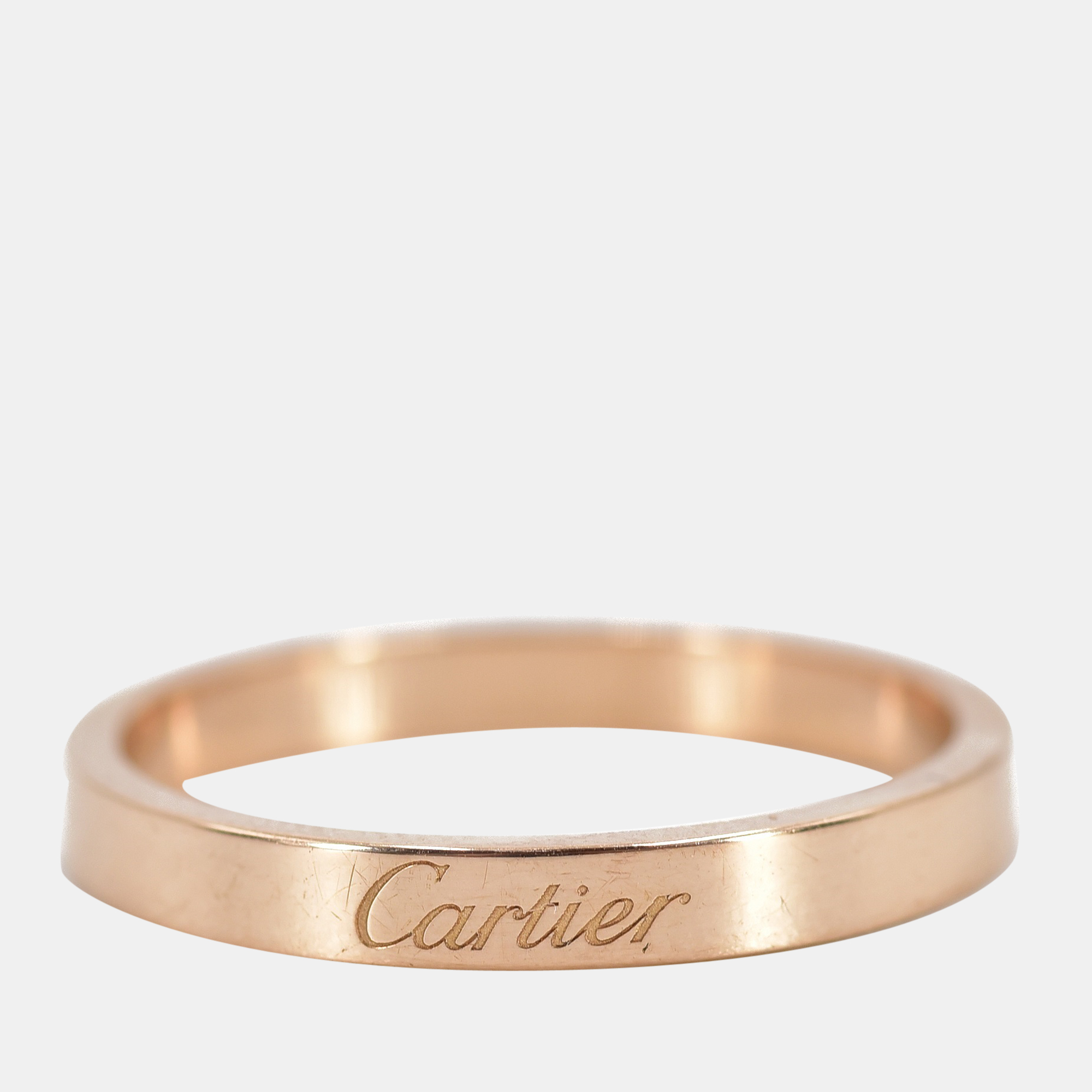 

Cartier C De Cartier 18K Rose Gold Ring EU 63