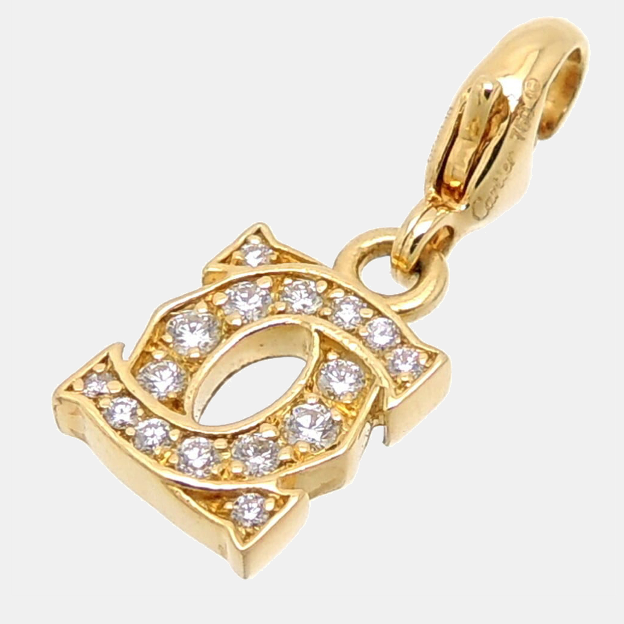 

Cartier Double C 18K Yellow Gold Diamond Charms and Pendants