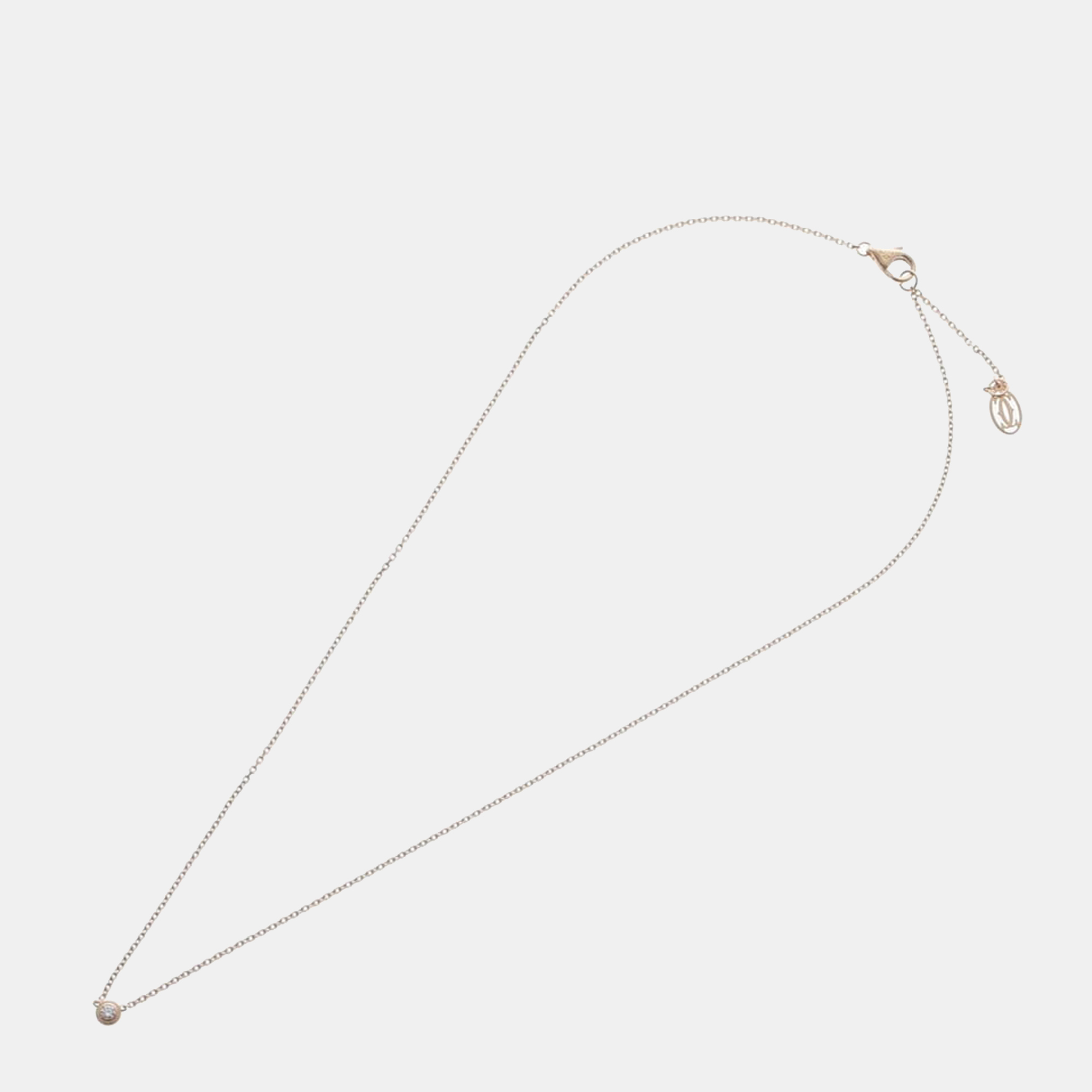 

Cartier D'amour 18K Rose Gold Diamond Necklace