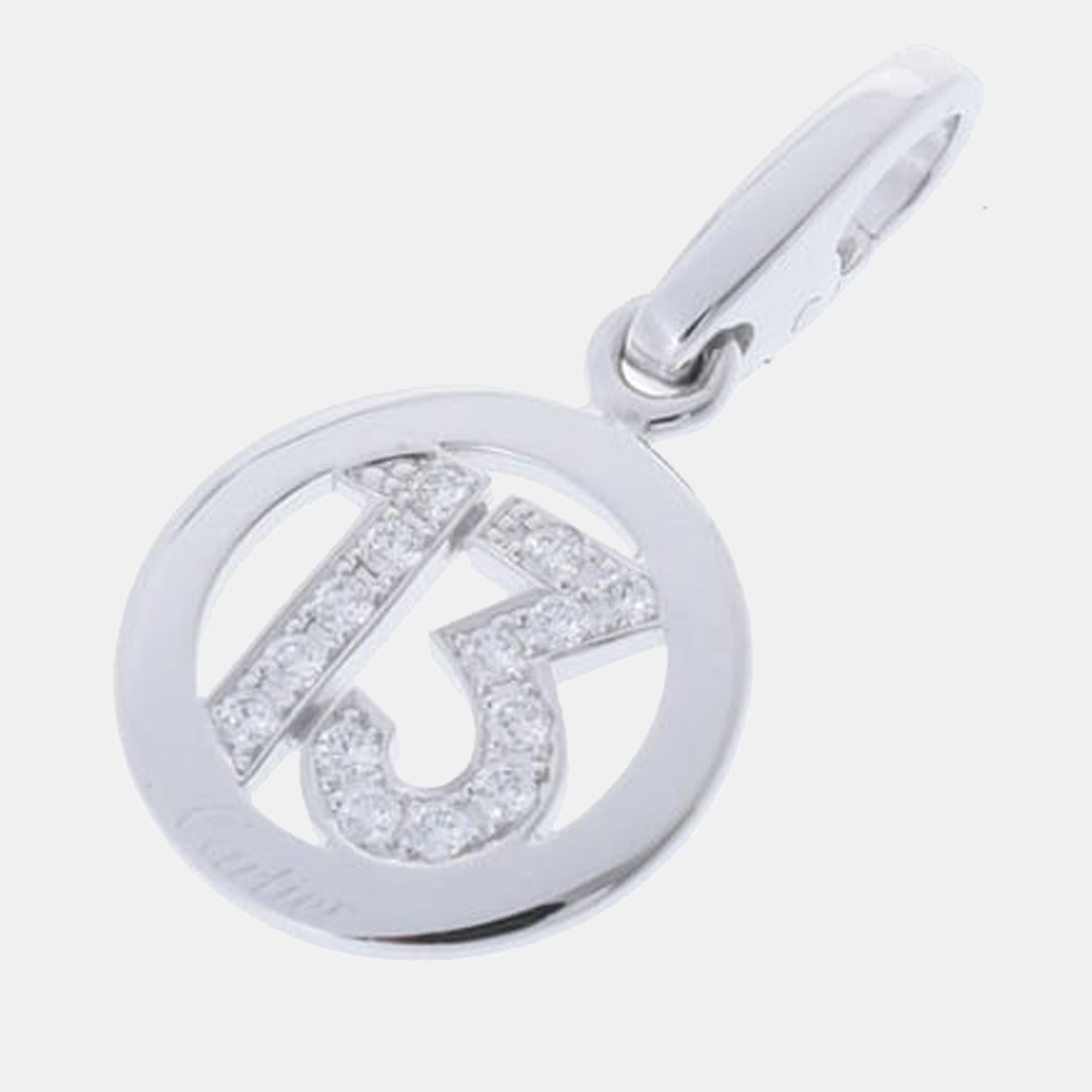 

Cartier Lucky Number 13 18K White Gold Diamond Charms and Pendants