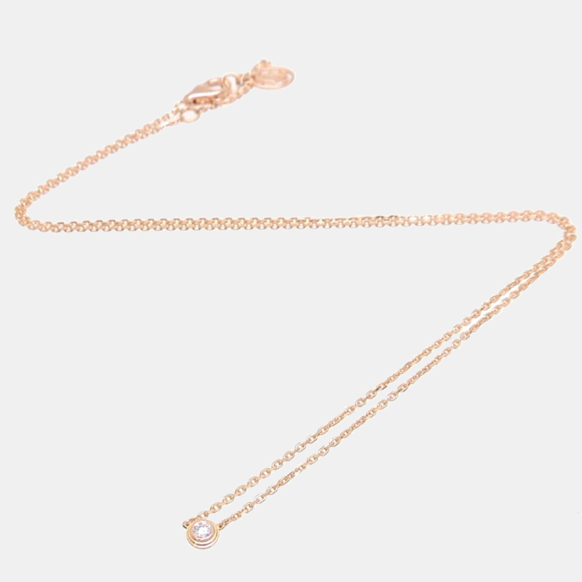 

Cartier D'amour 18K Rose Gold Diamond Necklace