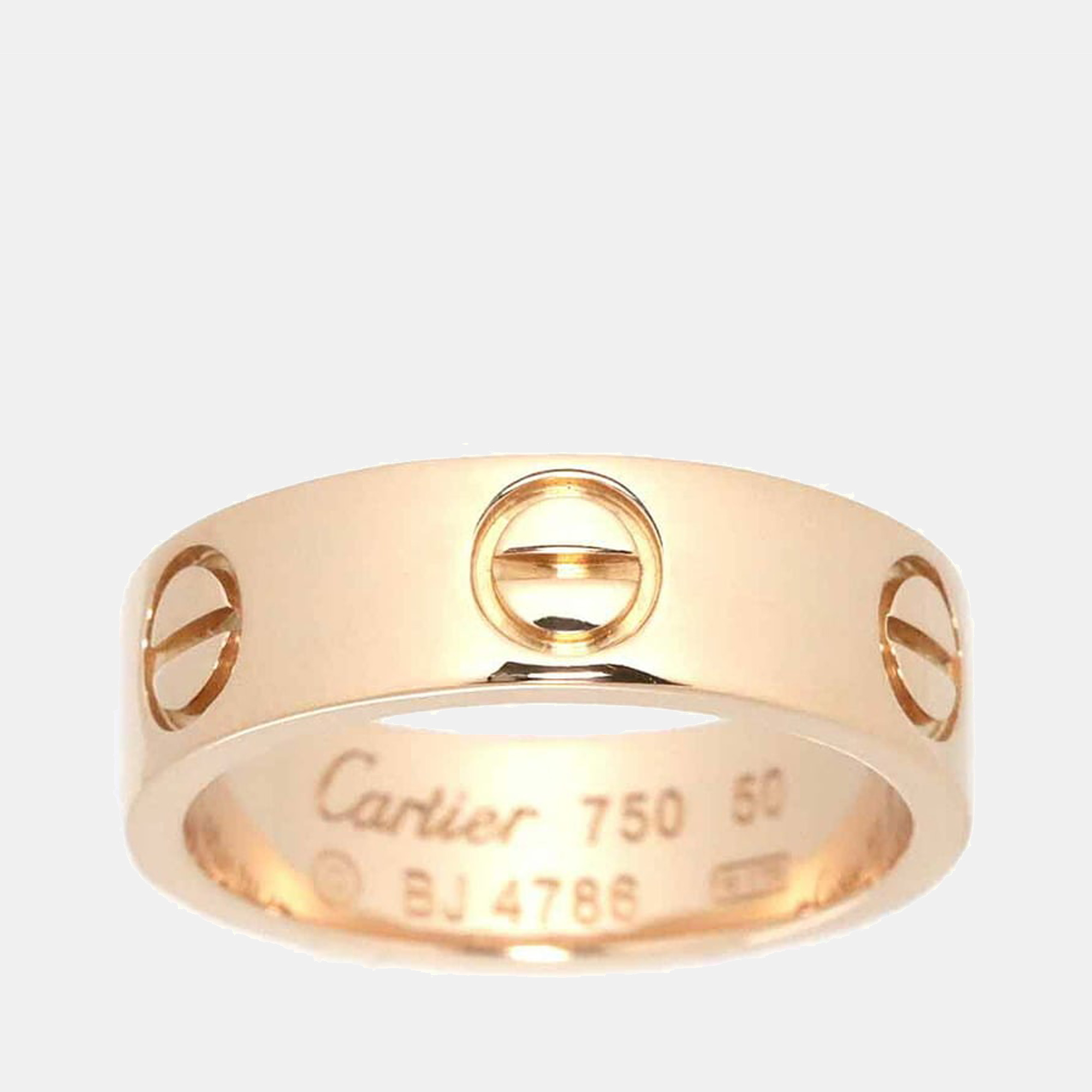 

Cartier Love 18K Rose Gold Ring EU 50