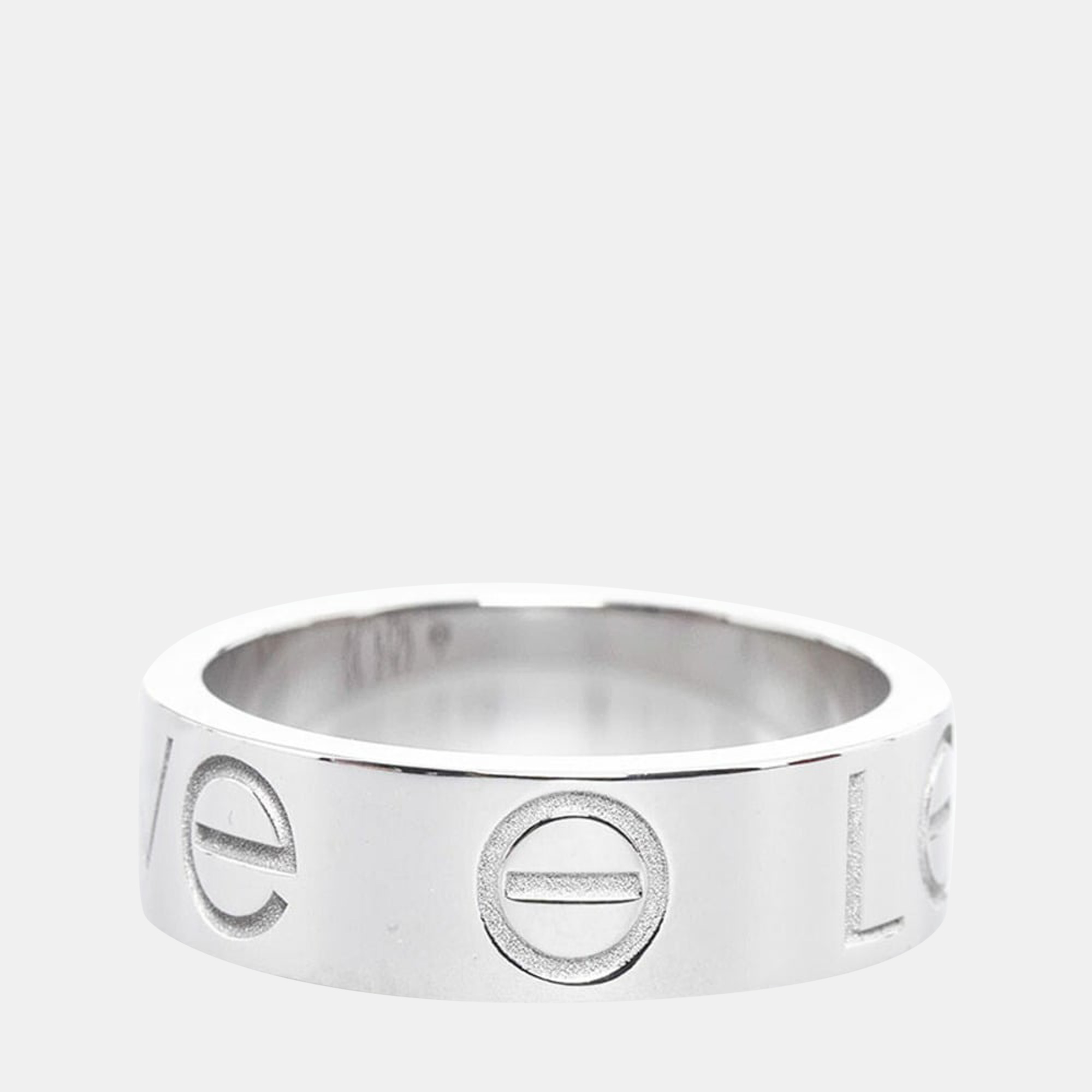 

Cartier Love 18K White Gold Ring EU 49