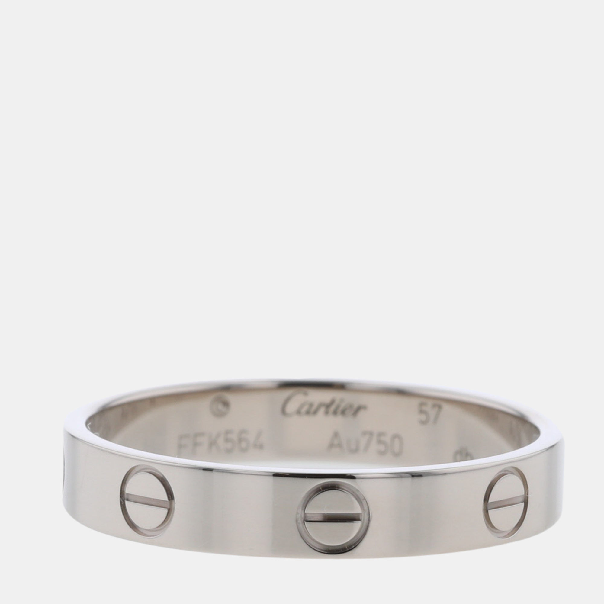 

Cartier Love 18K White Gold Ring EU 57