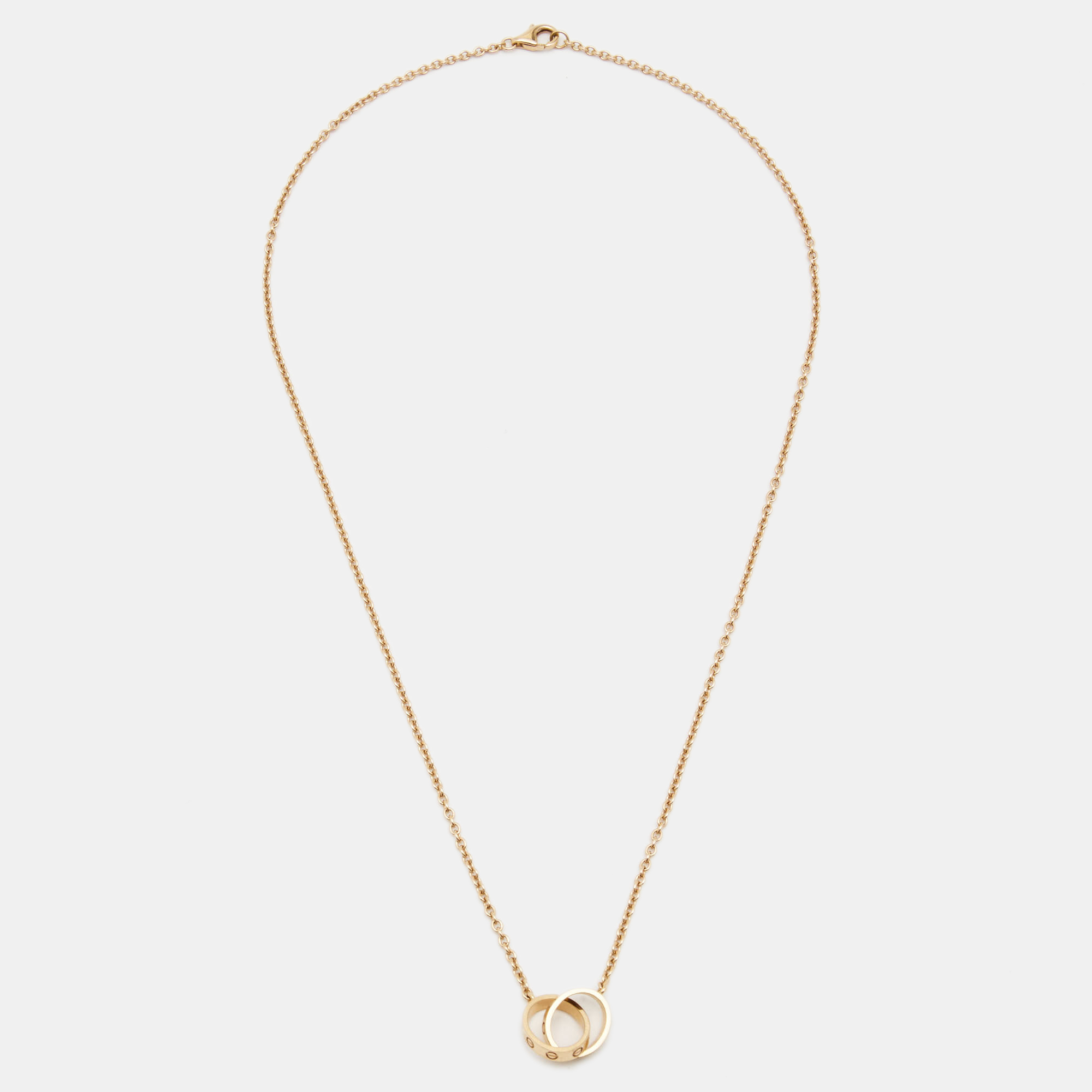 

Cartier Love Interlocking Loops 18k Rose Gold Necklace
