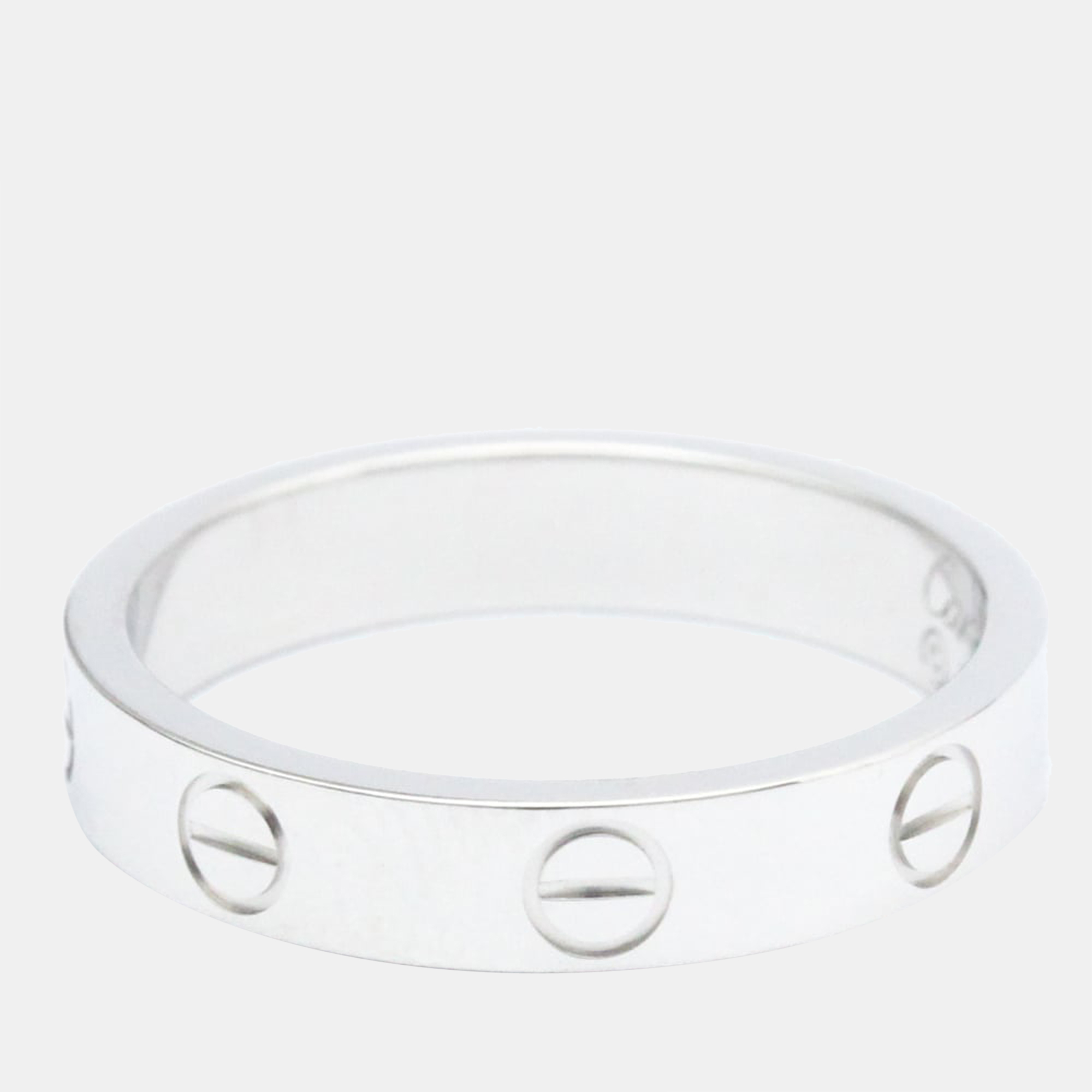 

Cartier Love 18K White Gold Ring EU 53