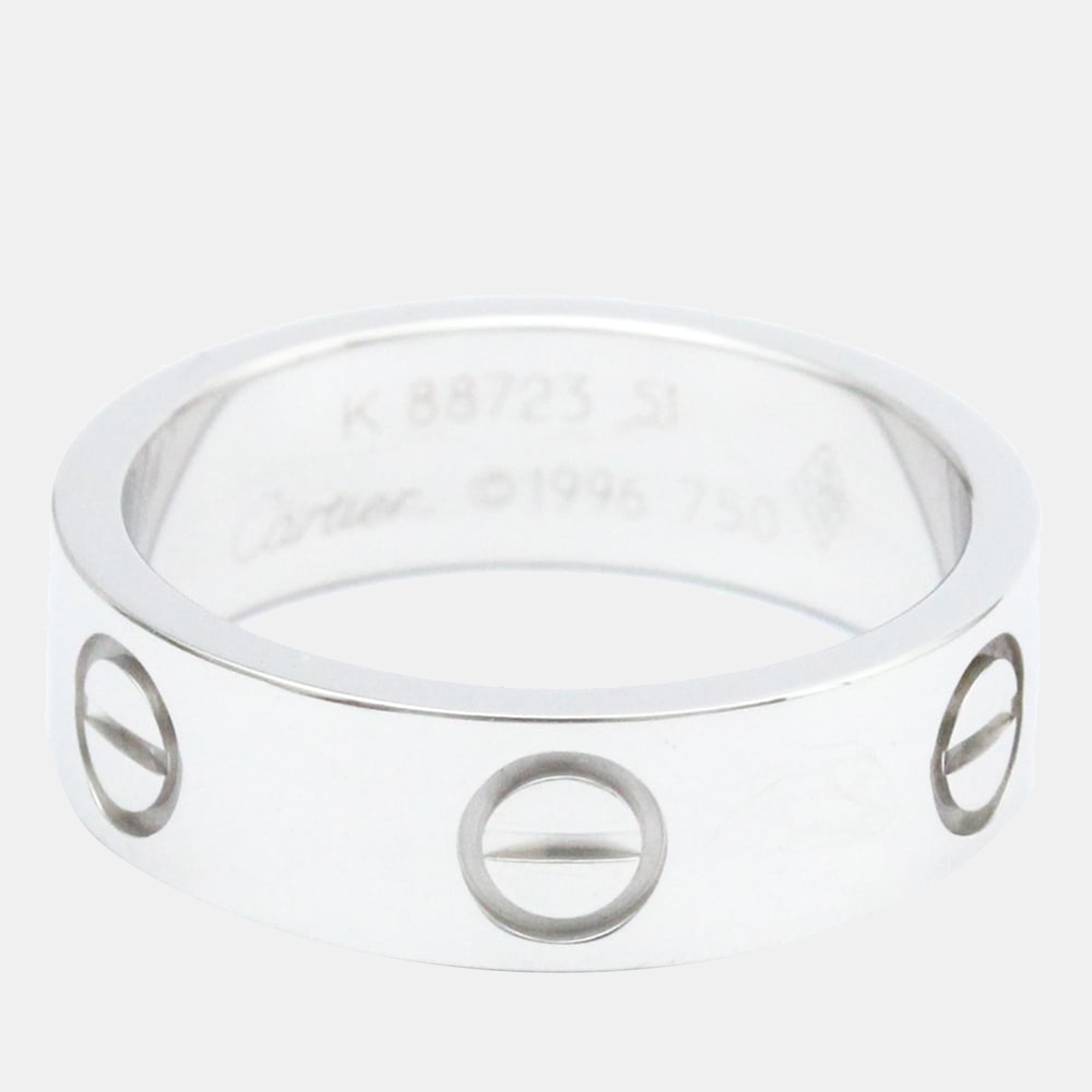 

Cartier Vintage Love 18K White Gold Ring EU 51