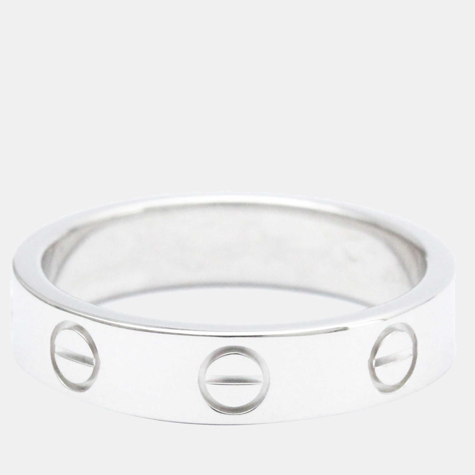 

Cartier Love 18K White Gold Diamond Ring EU 49