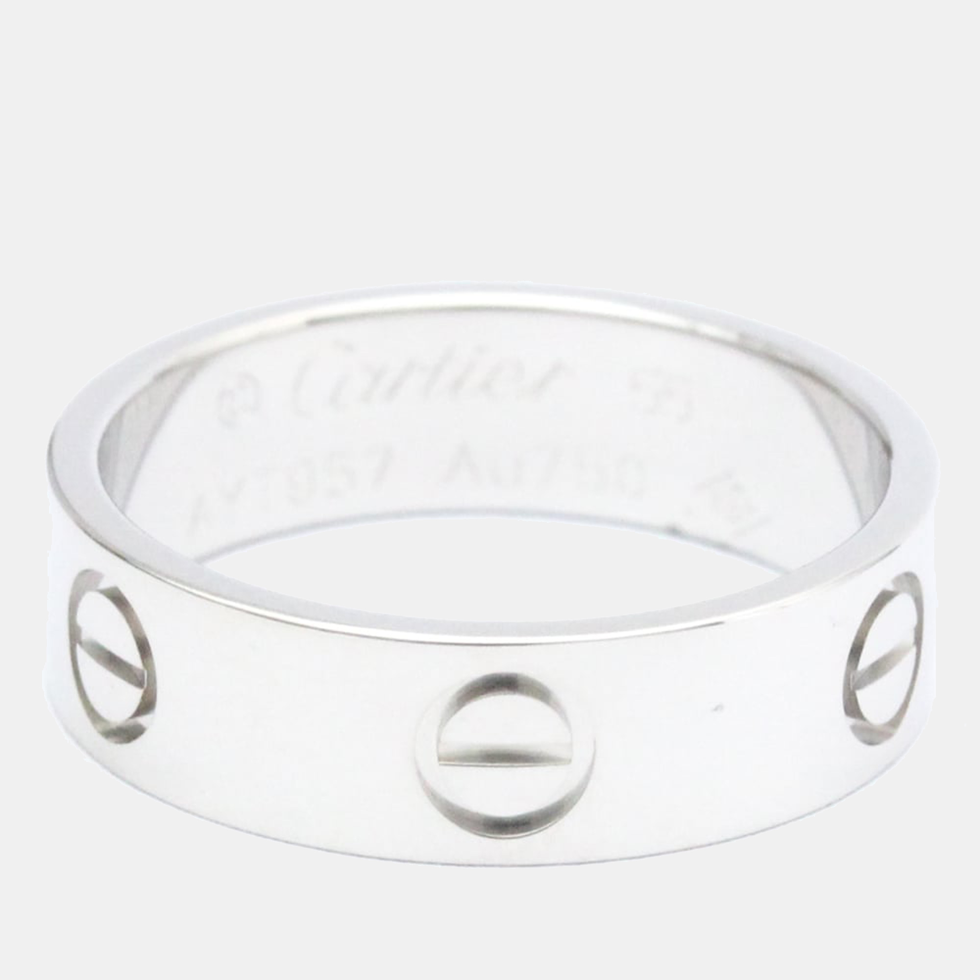 

Cartier Love 18K White Gold Ring EU 55