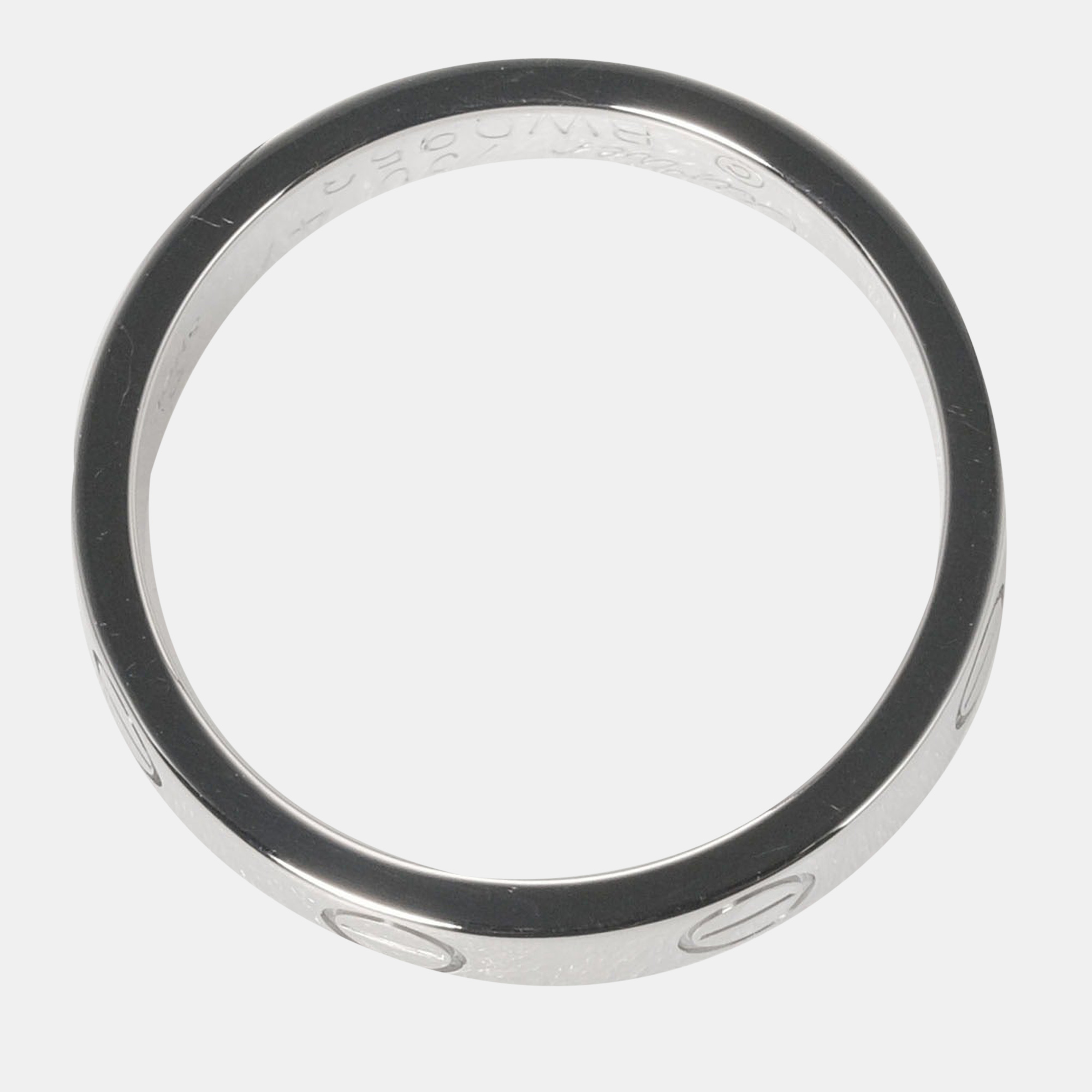 

Cartier Love 18K White Gold Ring EU 47