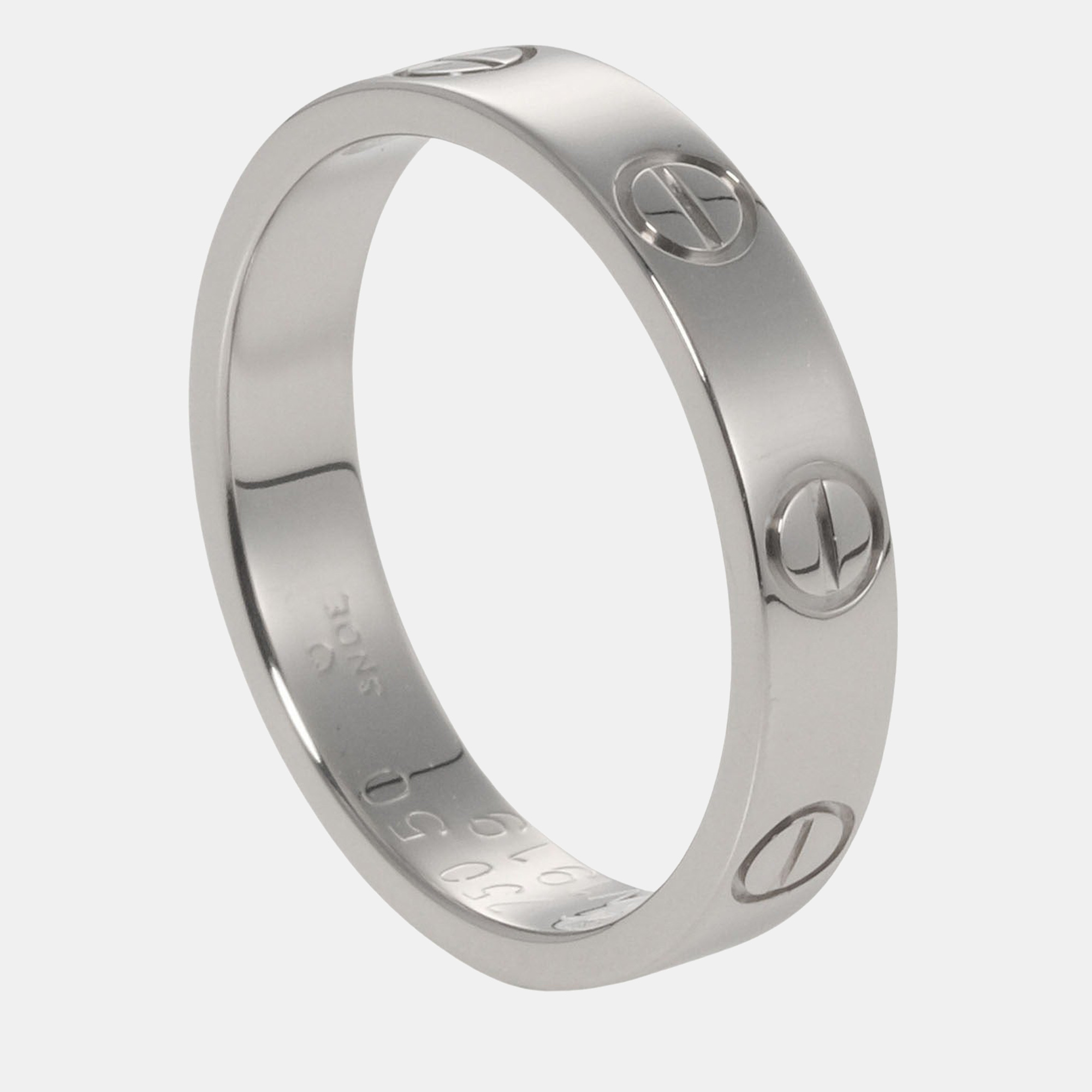 

Cartier Love 18K White Gold Ring EU 50