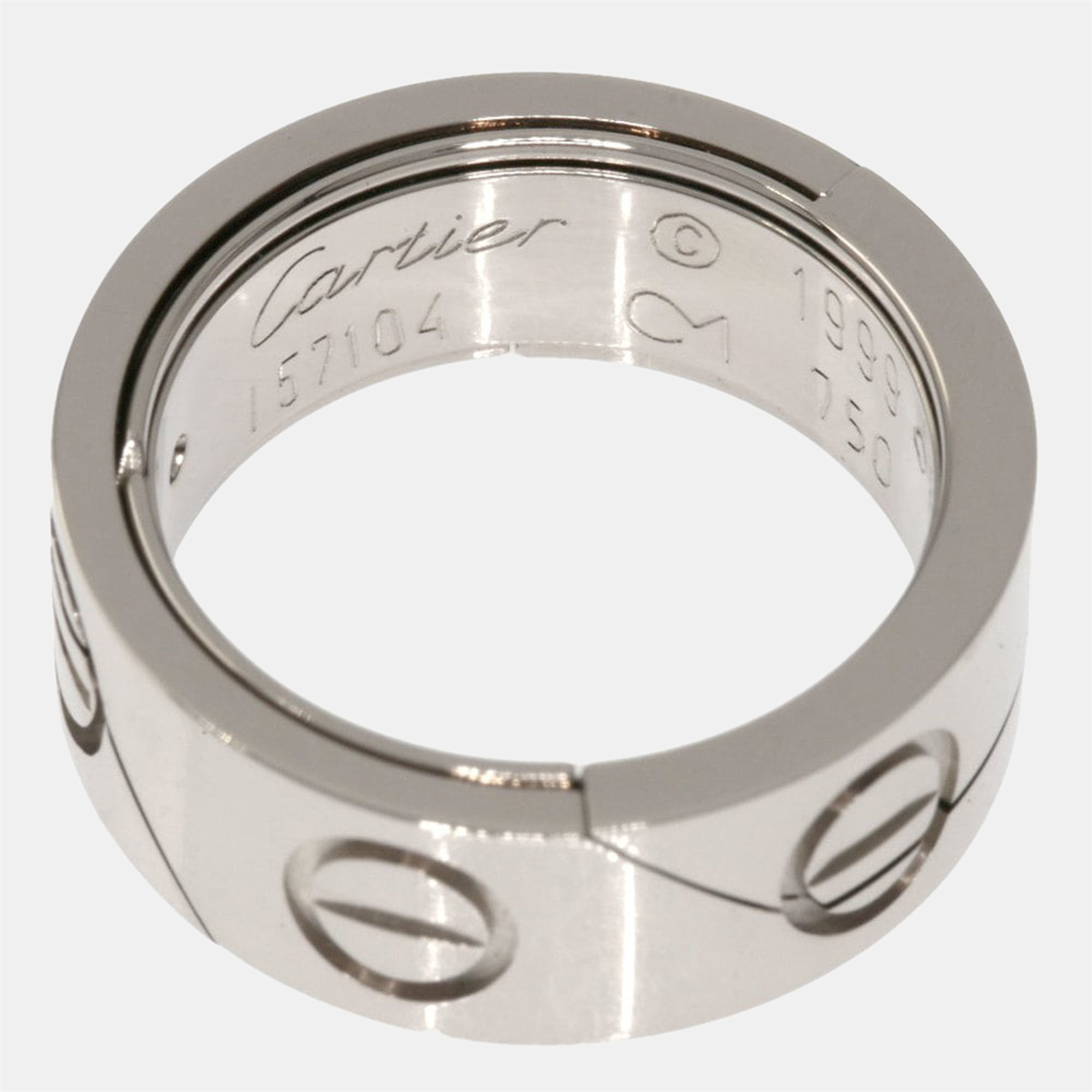 

Cartier Astro Love Vintage 18K White Gold Ring EU 49