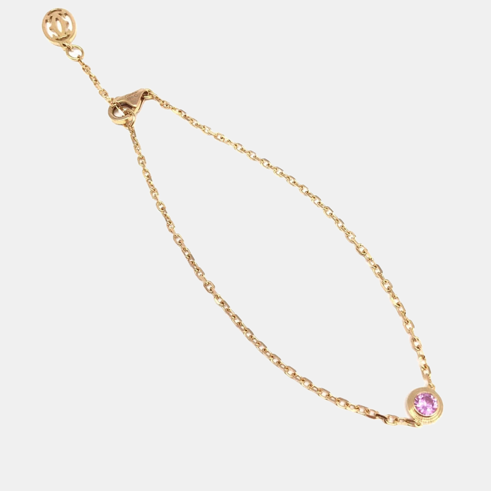 

Cartier Diamants Légers 18K Rose Gold Sapphire Bracelet 15.5