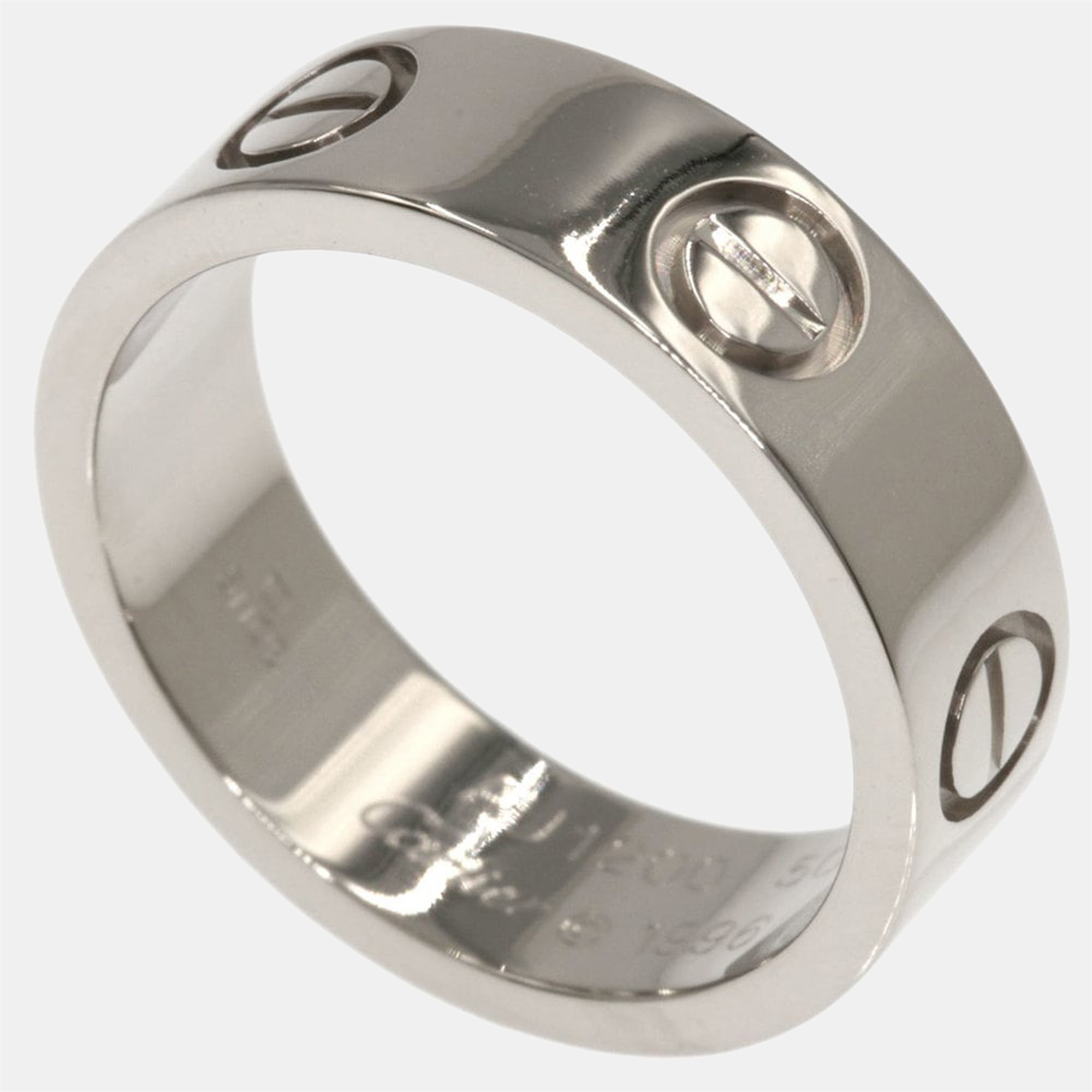 

Cartier Vintage Love 18K White Gold Ring EU 50