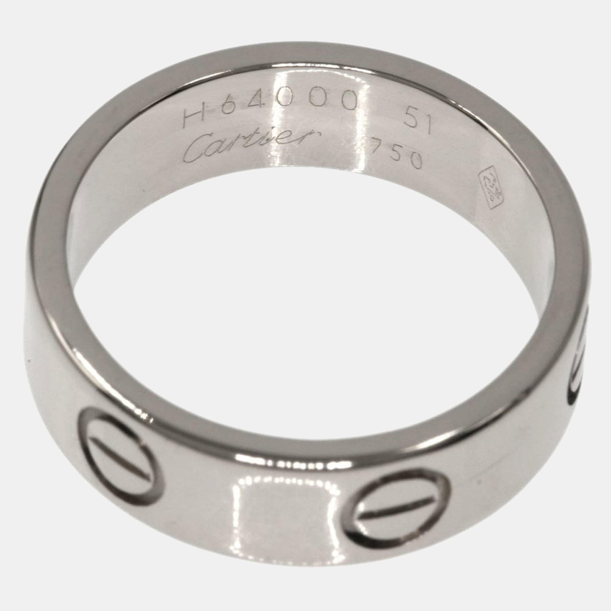Cartier Love 18K White Gold Ring EU 51