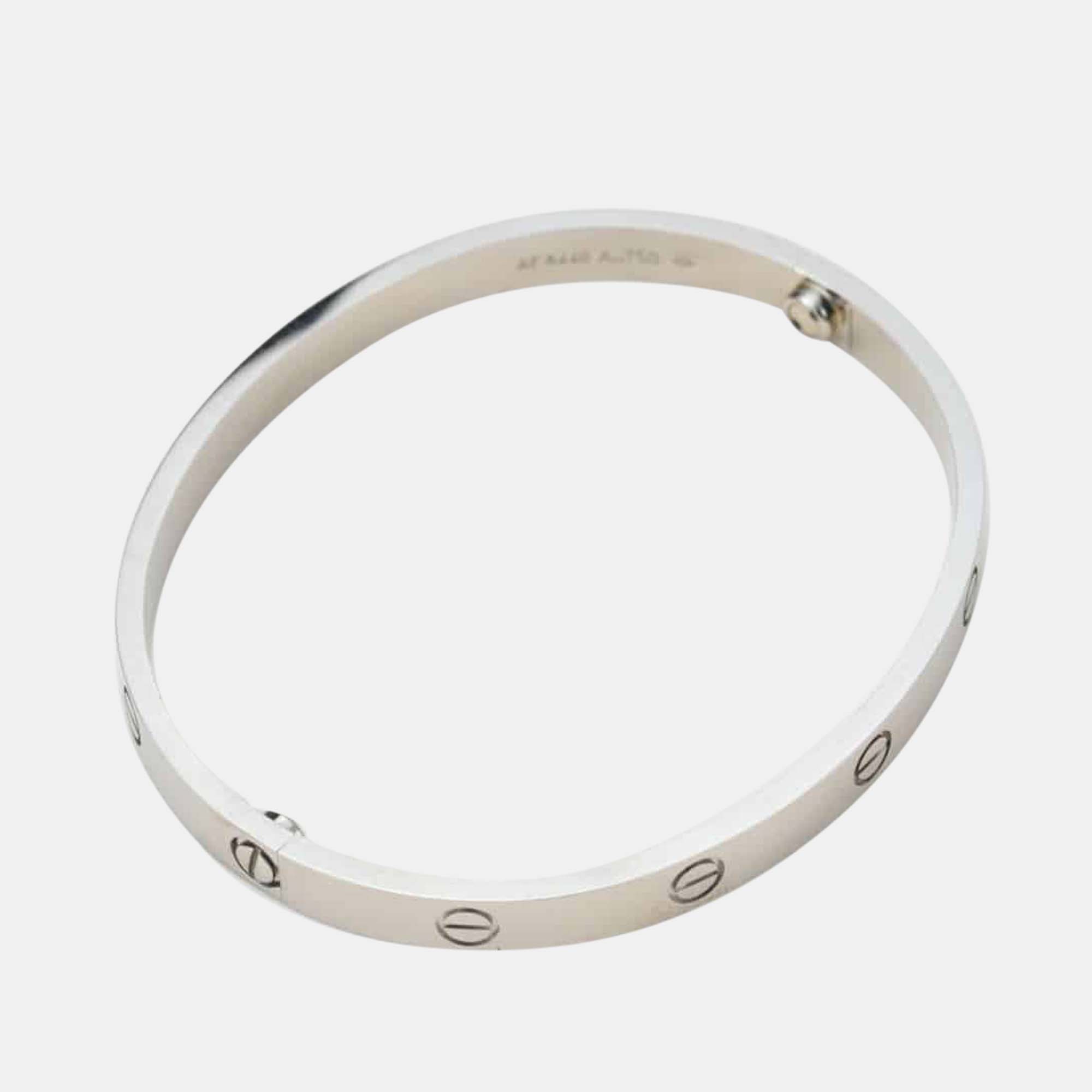 

Cartier Love Bracelet 18K White Gold Size
