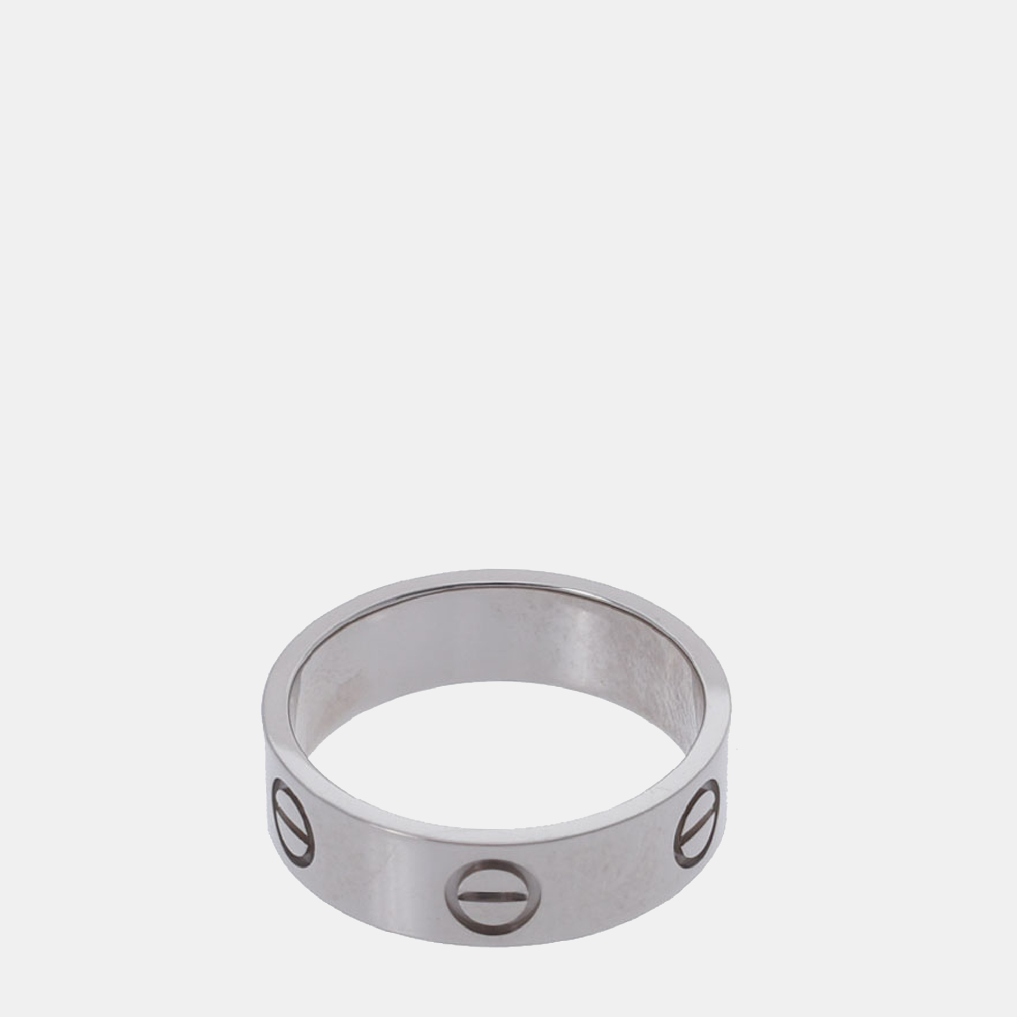 

Cartier Love 18K White Gold Ring EU 54, Silver