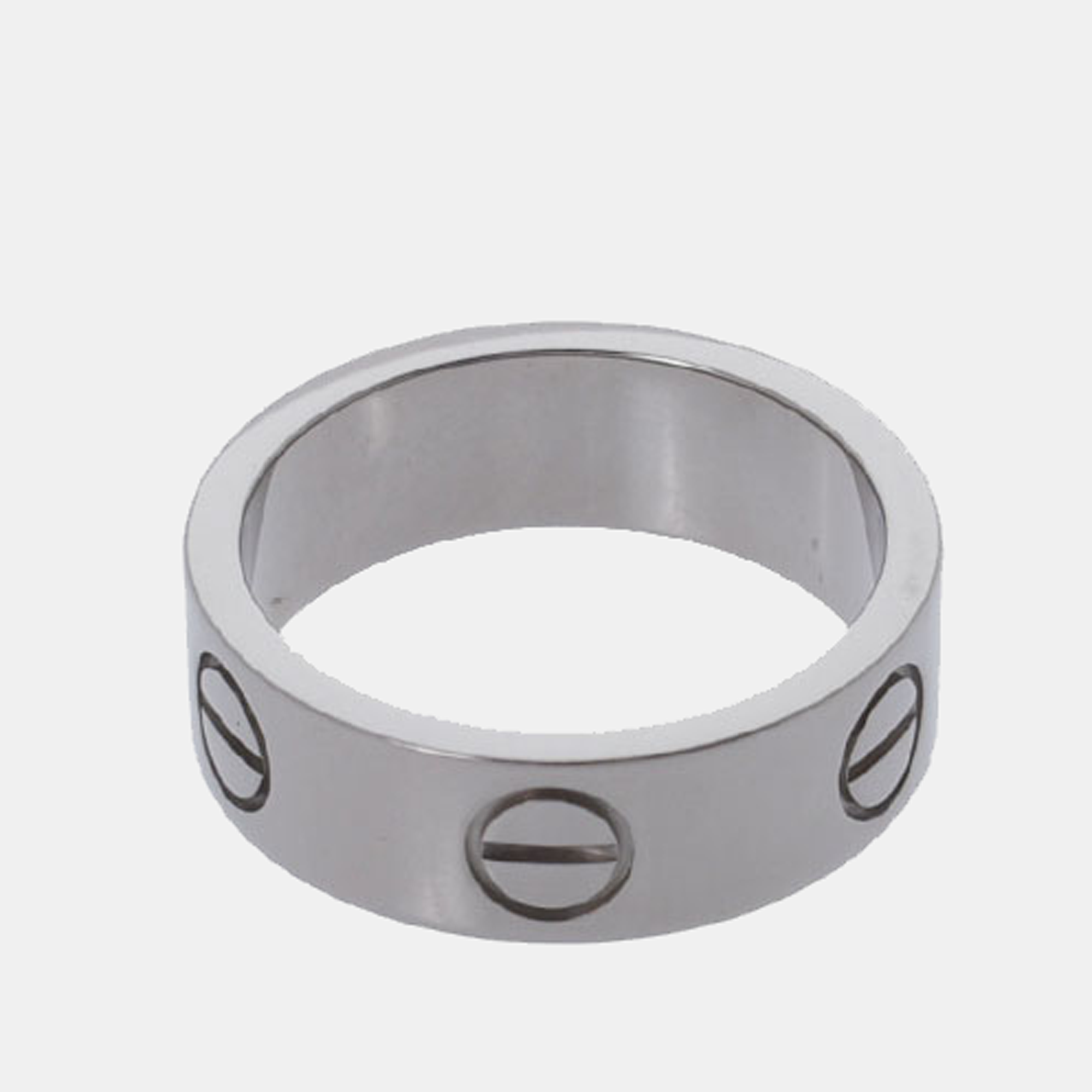 

Cartier Vintage Love 18K White Gold Ring EU 48, Silver