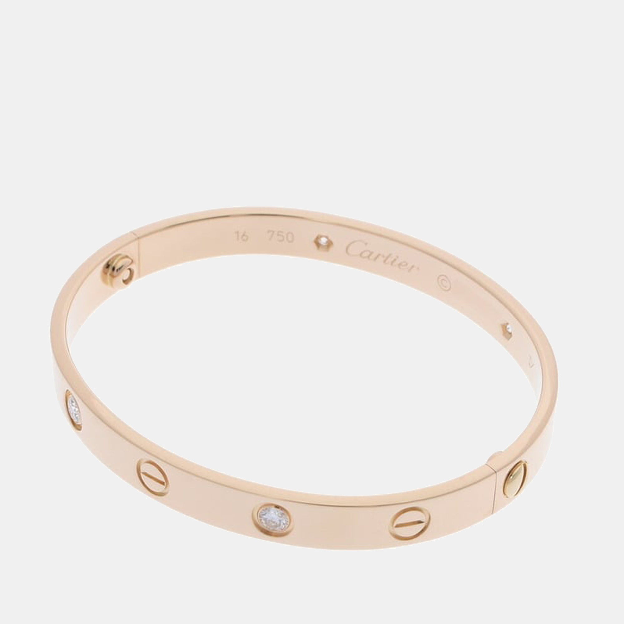 

Cartier Love 18K Yellow Gold Diamond Bracelet 15