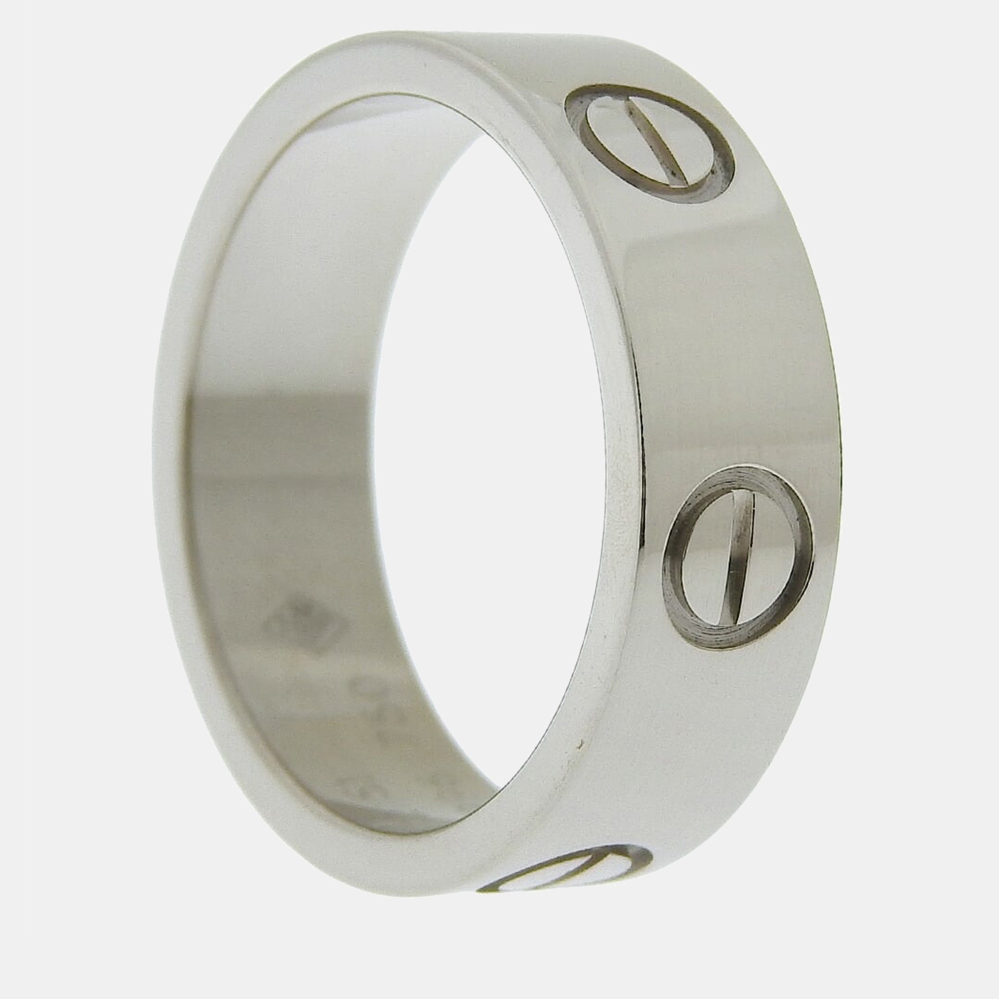

Cartier Vintage Love 18K White Gold Ring EU 51