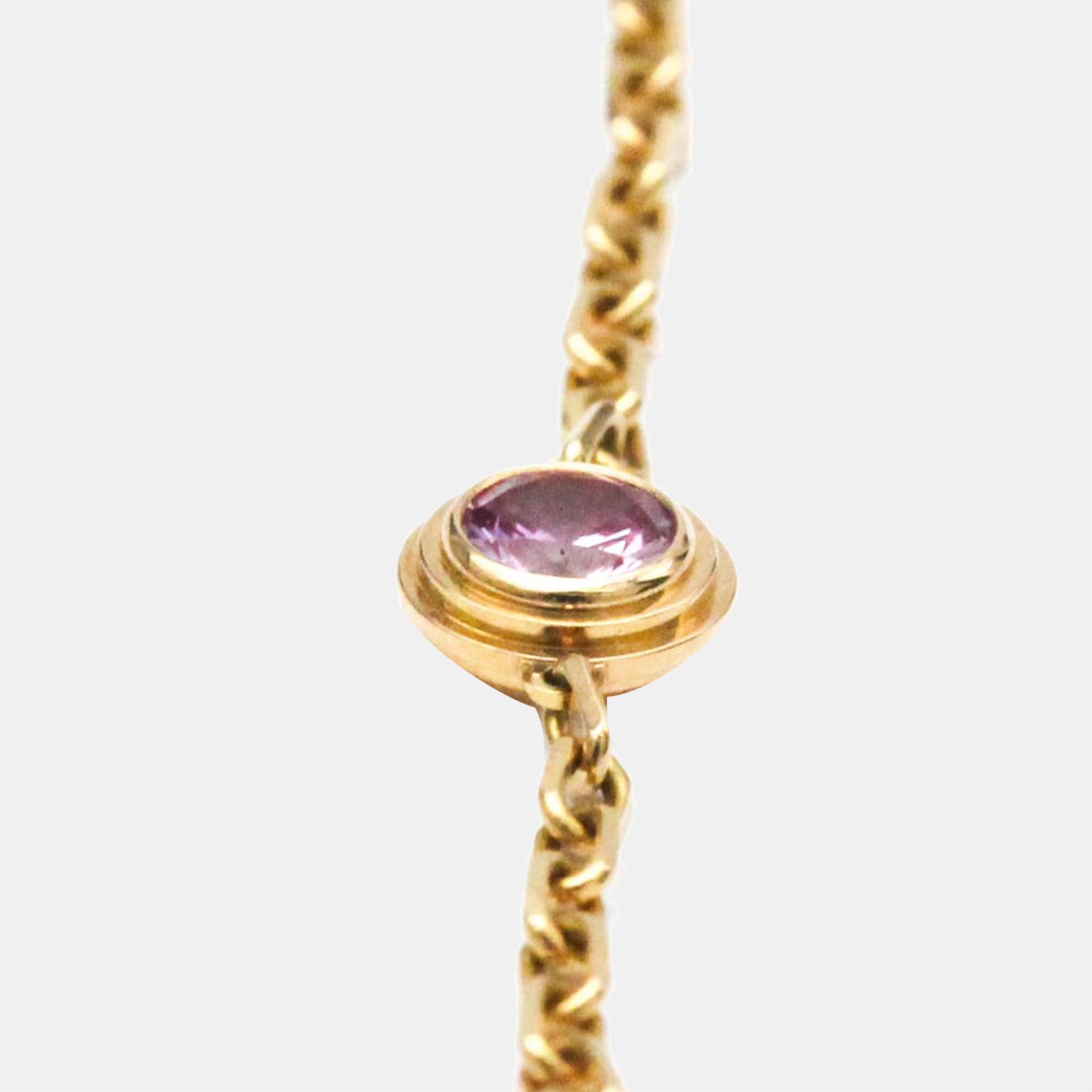 

Cartier Diamants Légers 18K Rose Gold Sapphire Bracelet 16.5