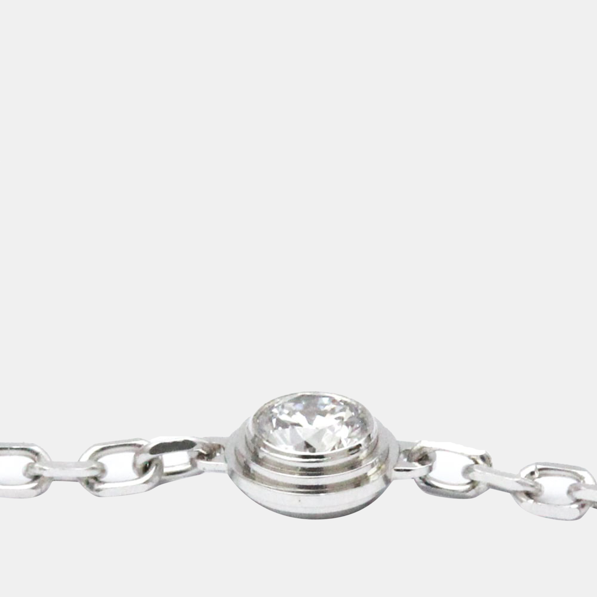 

Cartier Diamants Légers 18K White Gold Diamond Bracelet 16.5