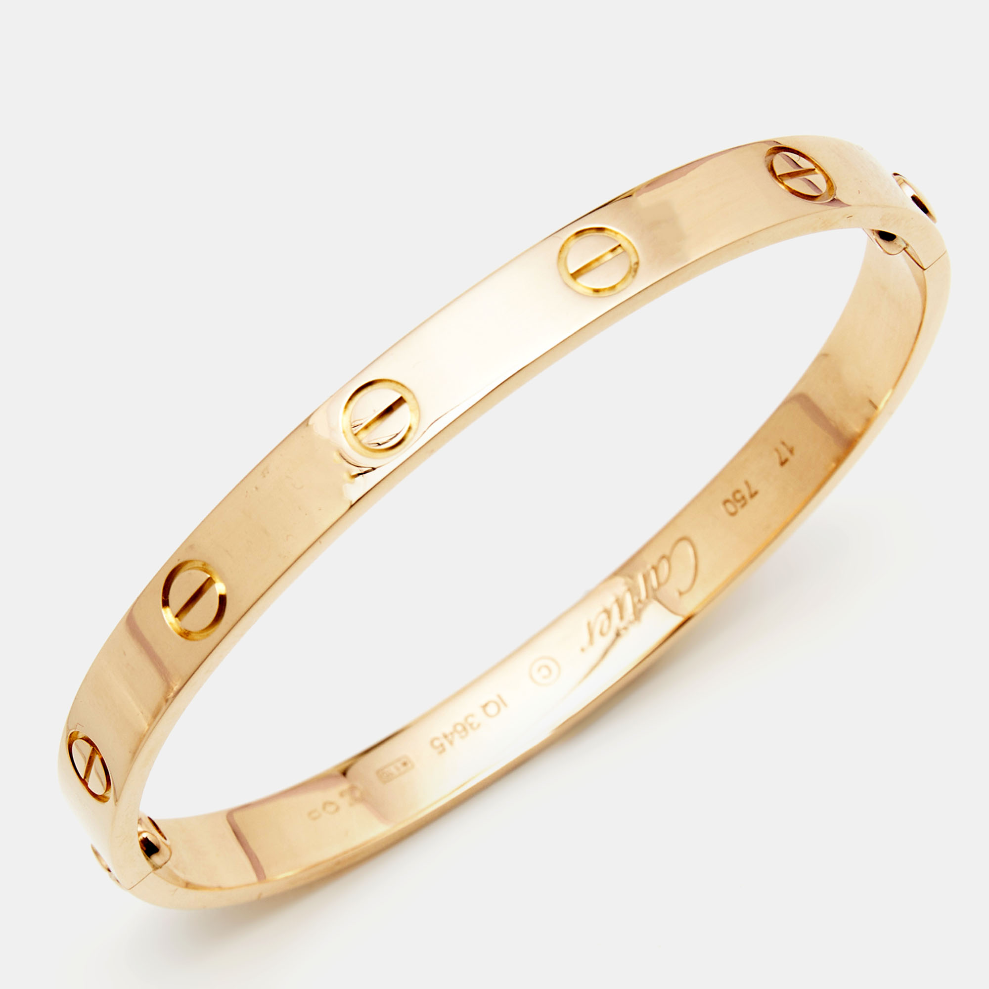 

Cartier Love 18k Rose Gold Bracelet 17
