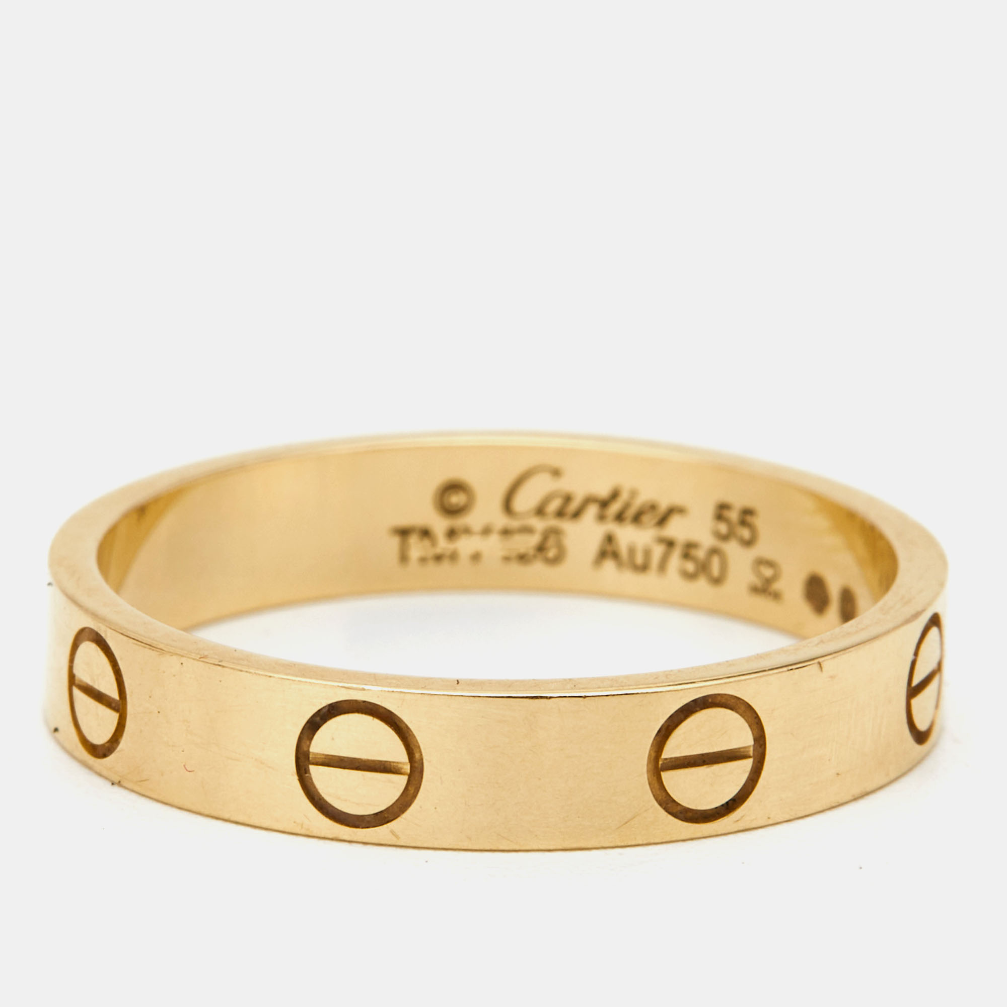 

Cartier Love 18k Yellow Gold Wedding Band Ring Size